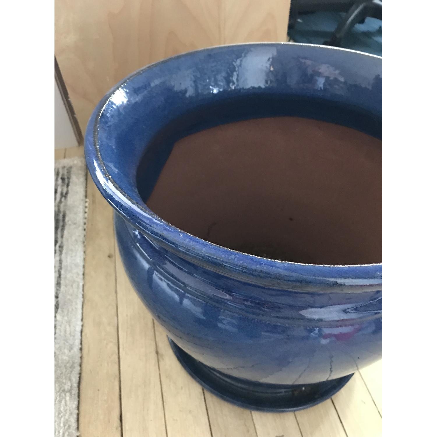 Trendspot Blue Ceramic Planter - image-1