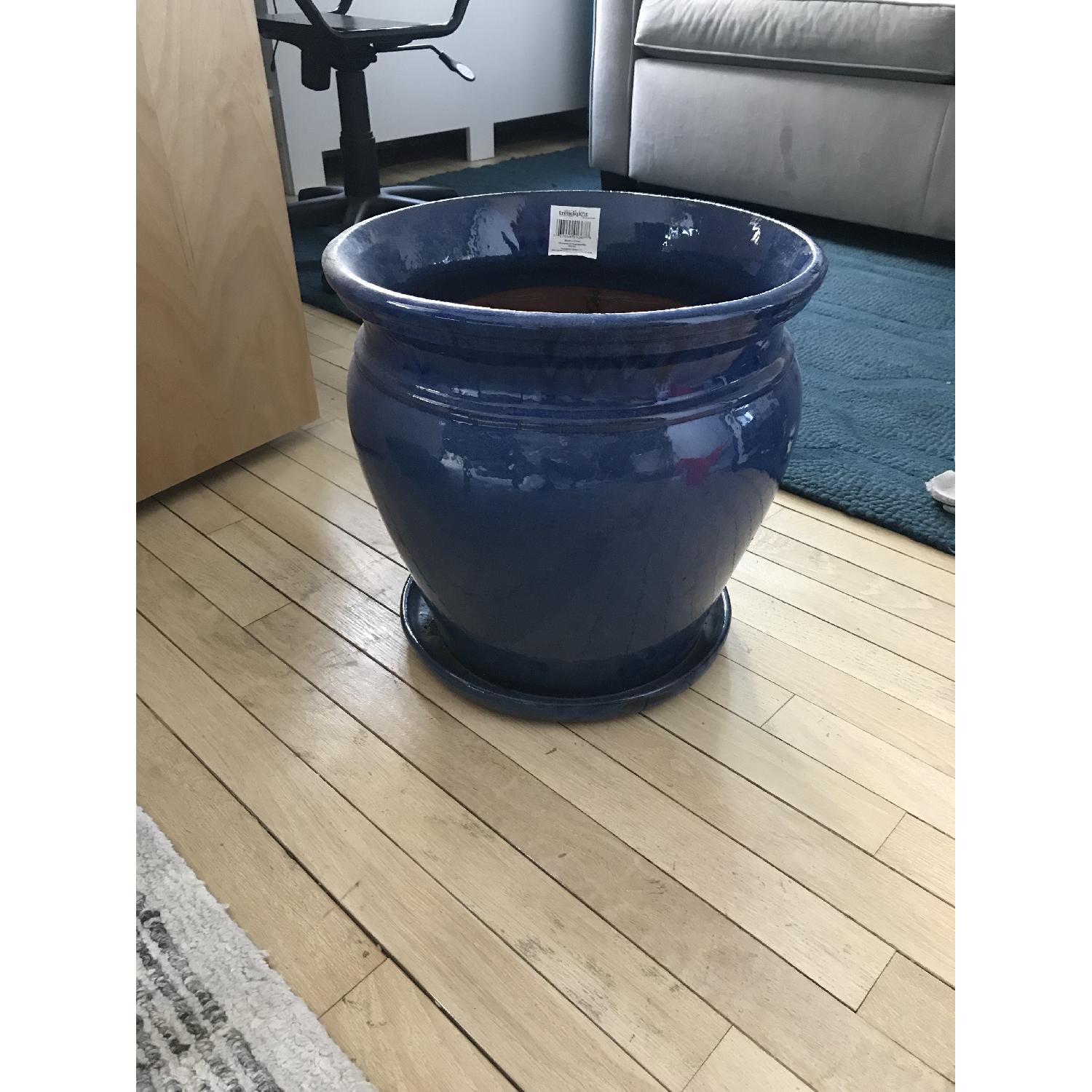 Trendspot Blue Ceramic Planter - image-3