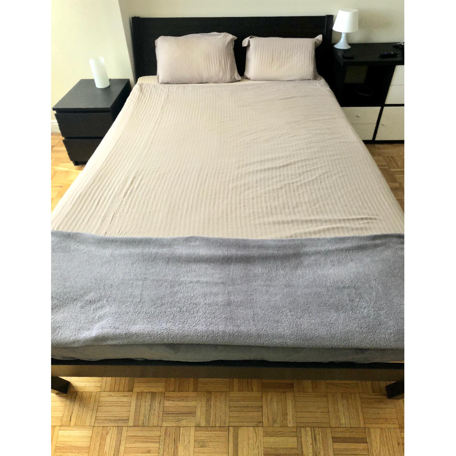 Ikea Nyvoll Queen Bed Frame AptDeco