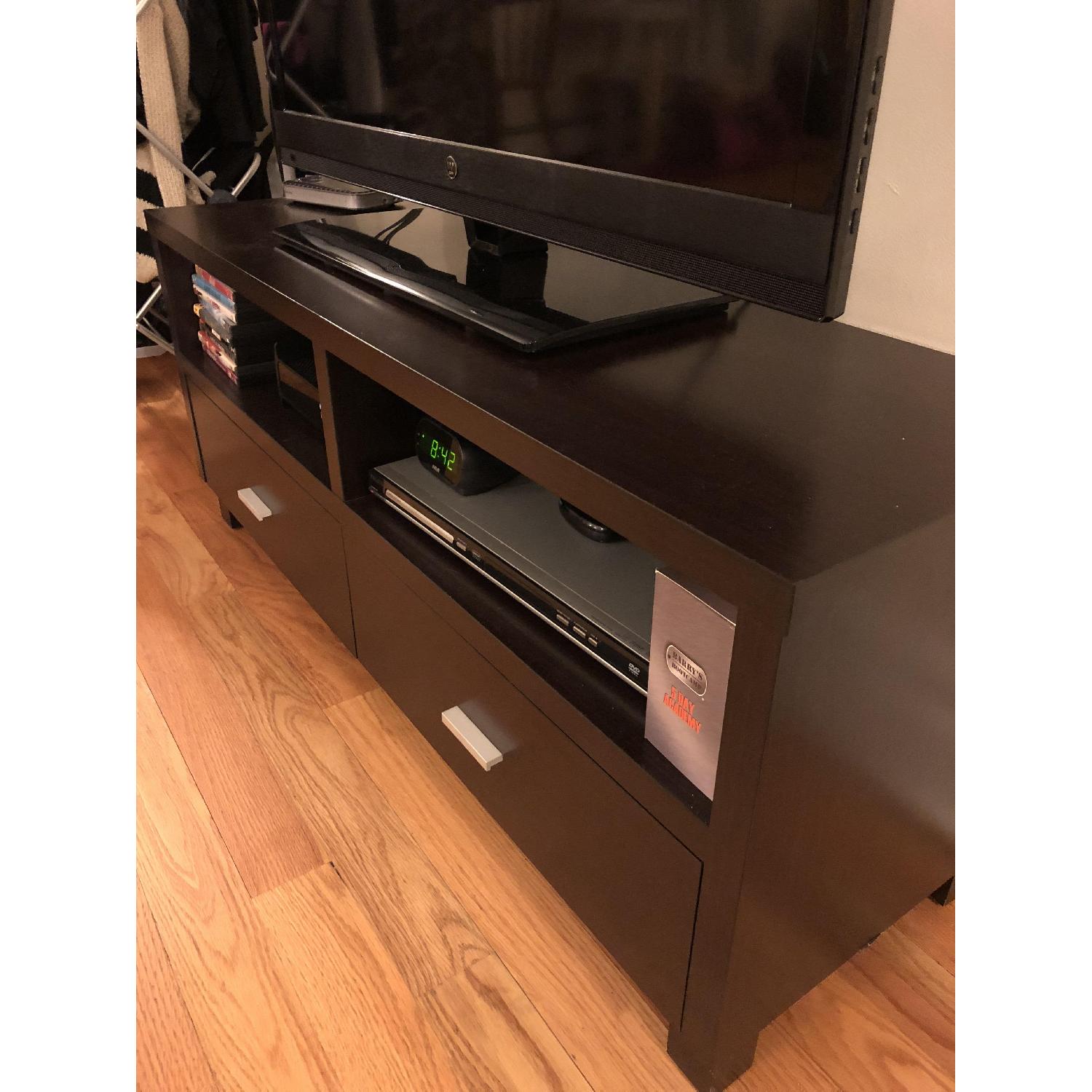 Victors Villa Furniture Chocolate Brown TV Stand w/ Storage - image-2