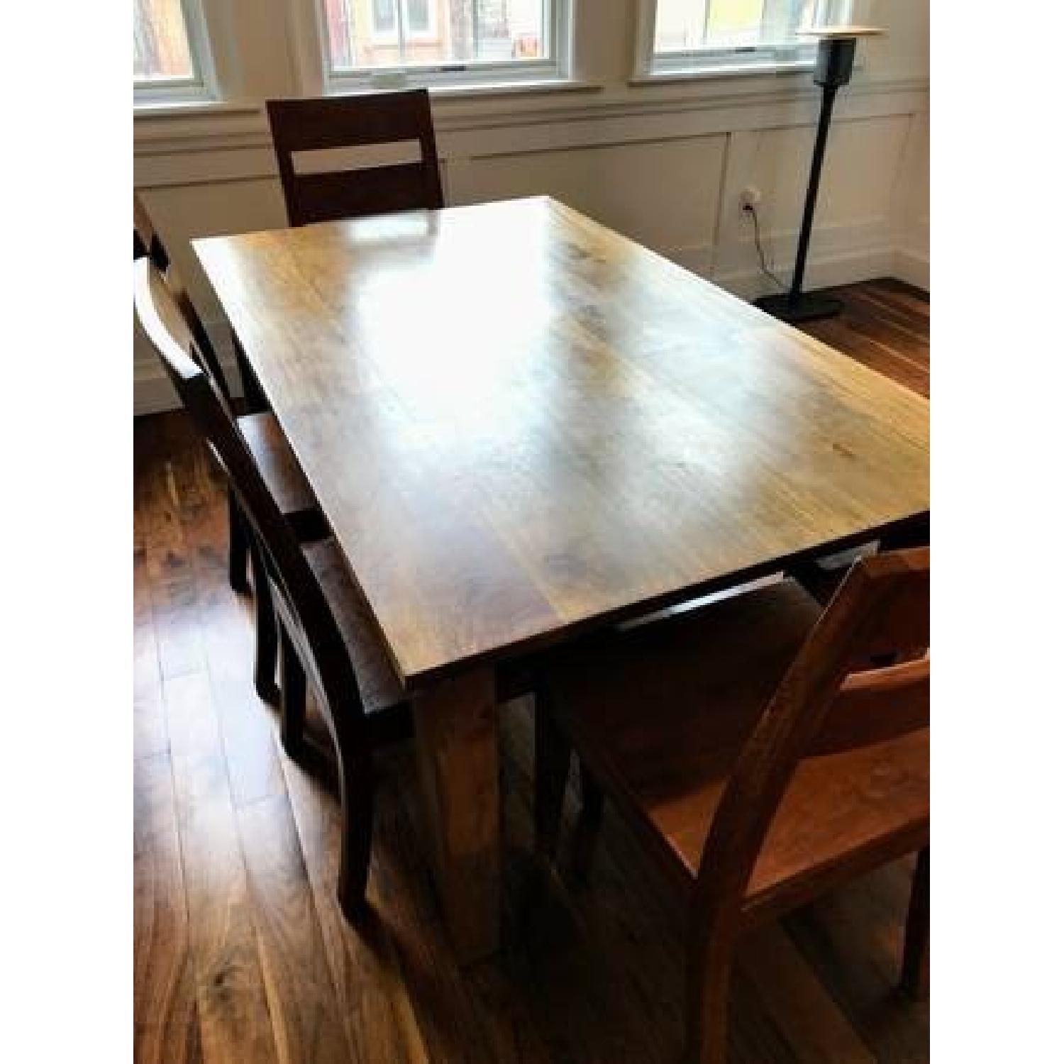 Crate & Barrel Basque Java 6-Piece Dining Set - image-1