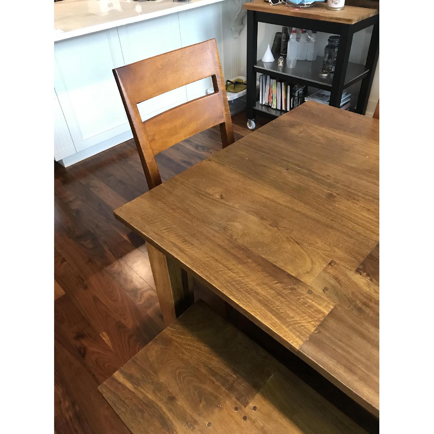 Crate & Barrel Basque Java 6-Piece Dining Set - image-3