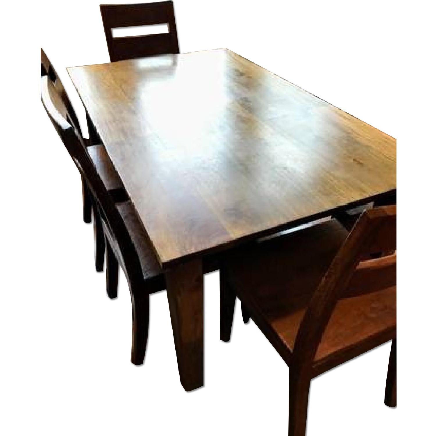 Crate & Barrel Basque Java 6-Piece Dining Set - image-0
