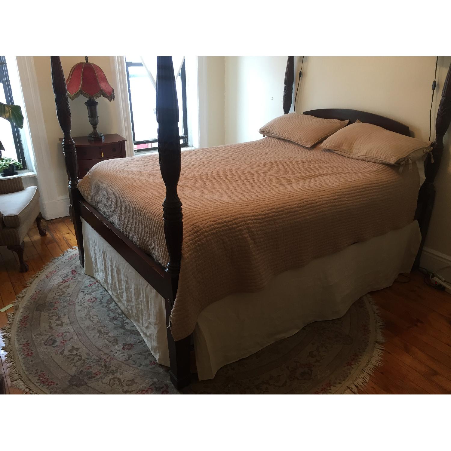 Harden Cherry Wood Queen Bed Frame - image-1