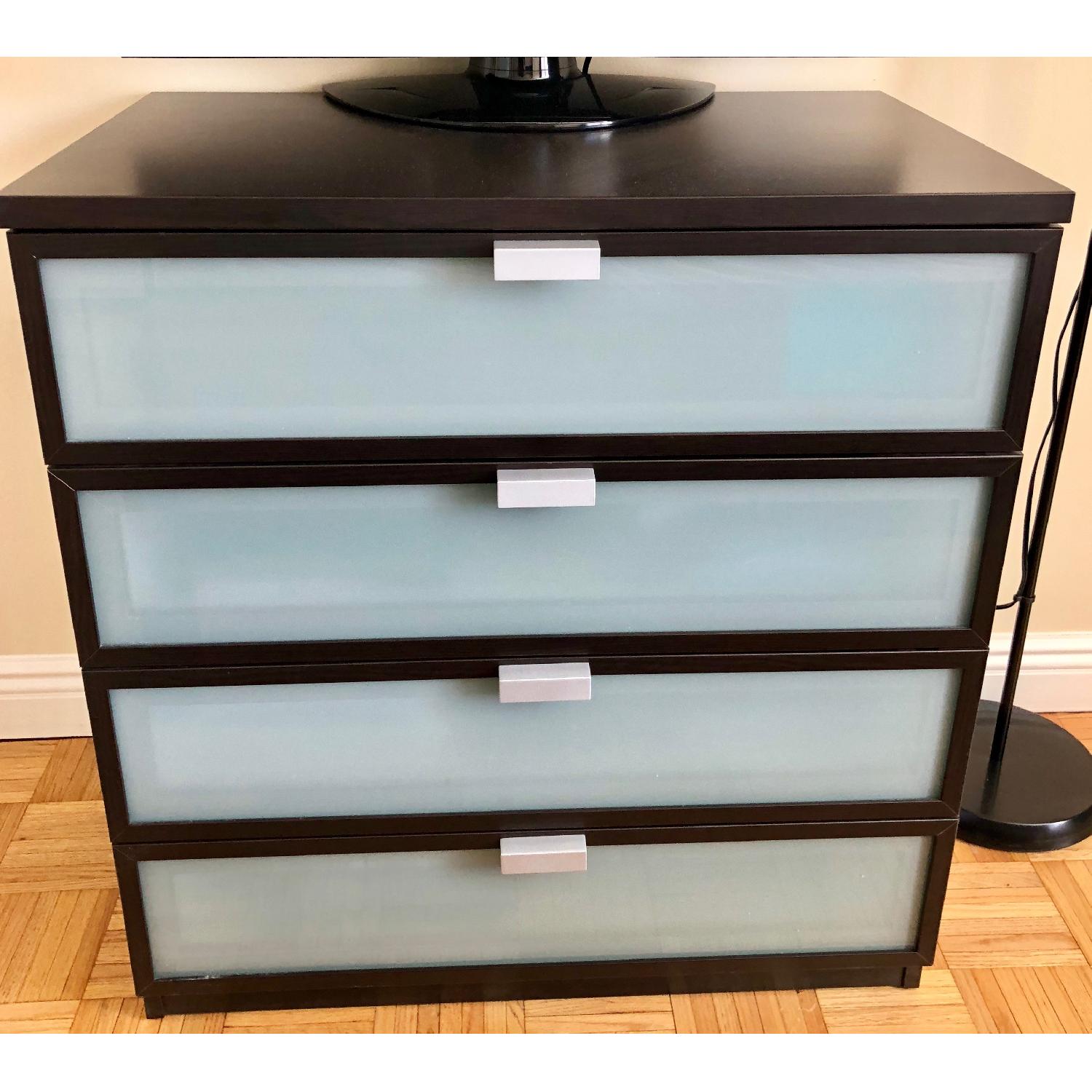 Ikea Hopen 4 Drawer Chest In Black Brown Aptdeco