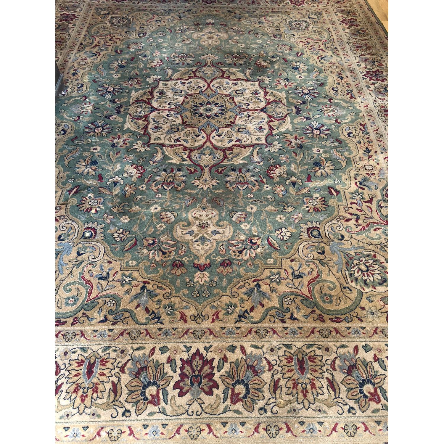 Masland Carpets Green Patterned Rug - image-1