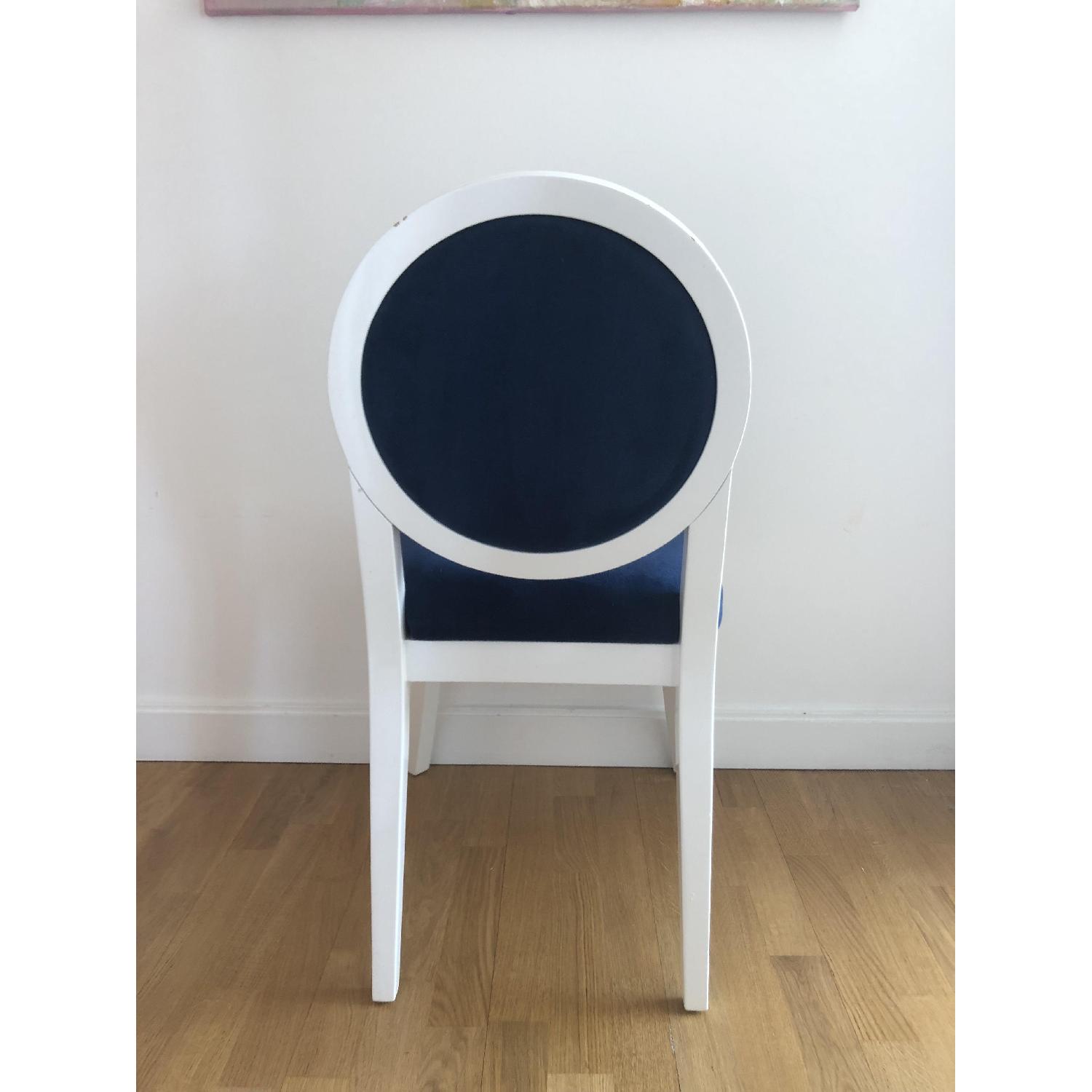 Jonathan Adler for JCP Happy Chic Navy Velveteen Side Chair - image-3