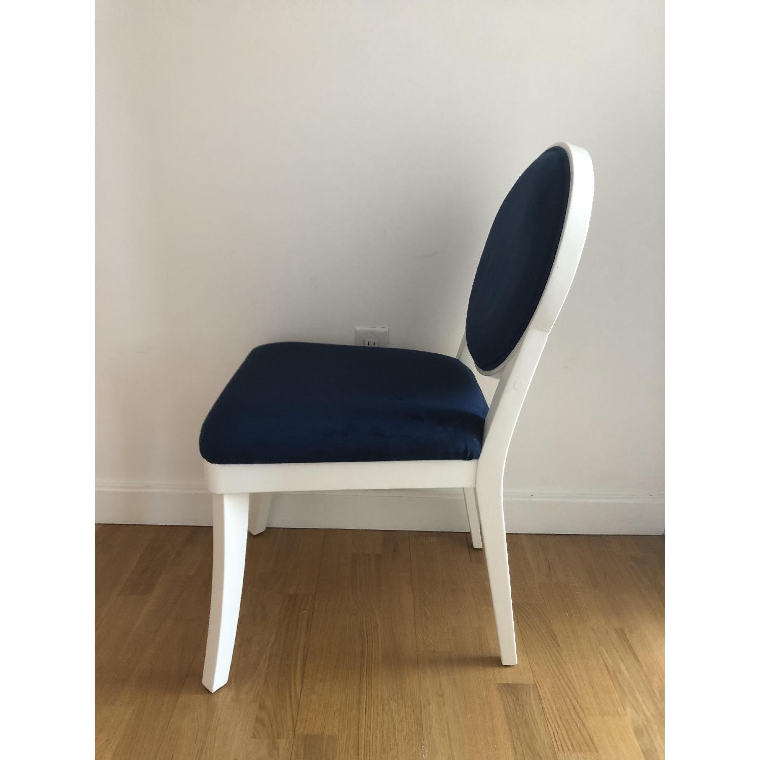 Jonathan Adler for JCP Happy Chic Navy Velveteen Side Chair - image-4