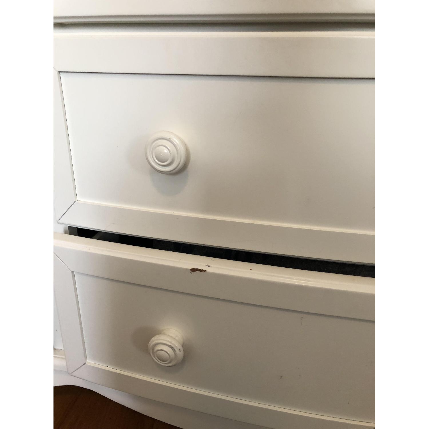 Raymour & Flanigan Willow Point White Dresser & Mirror - image-4