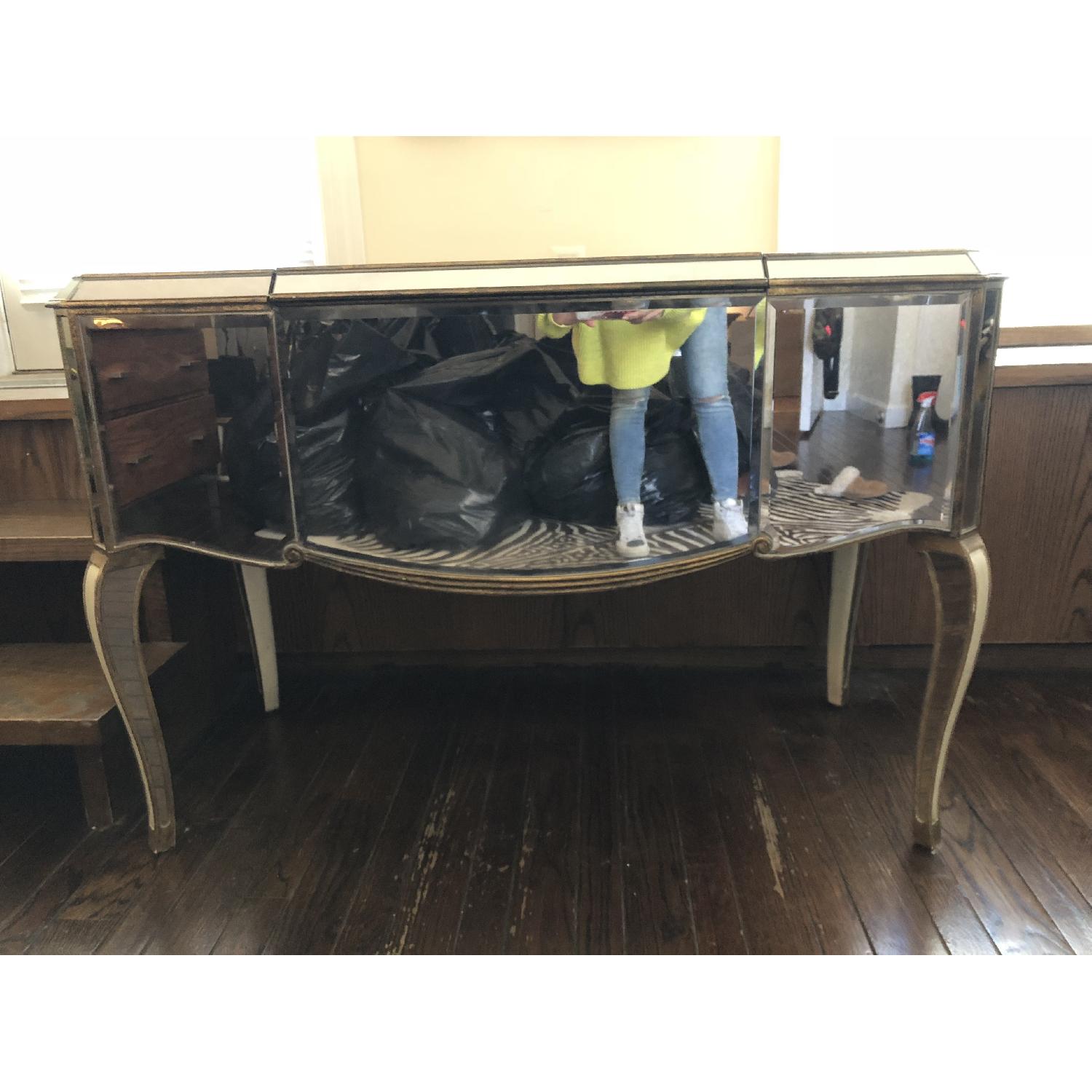 Horchow Mirrored Vanity Table - image-8