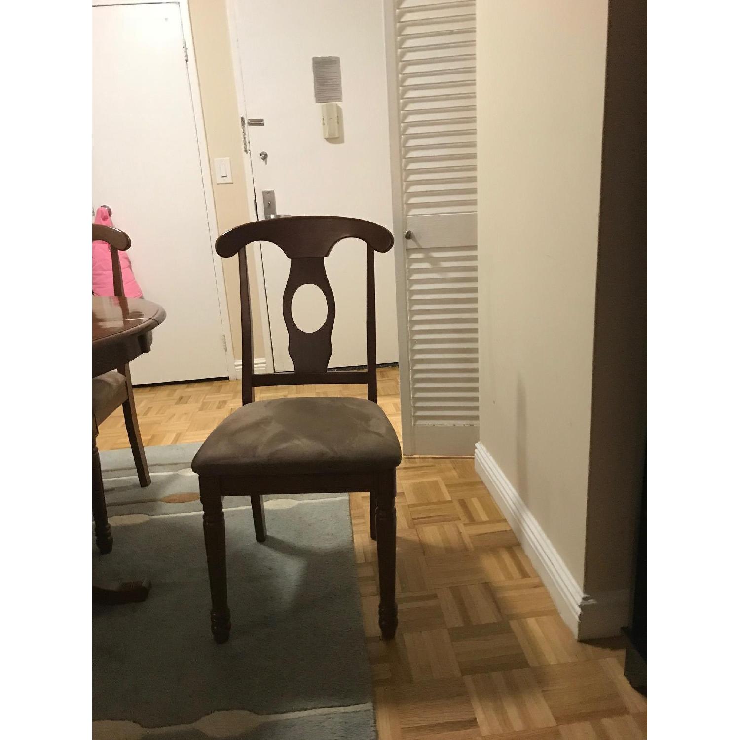 East West Furniture 7 Piece Dining Set w/ Butterfly Leaf - image-2