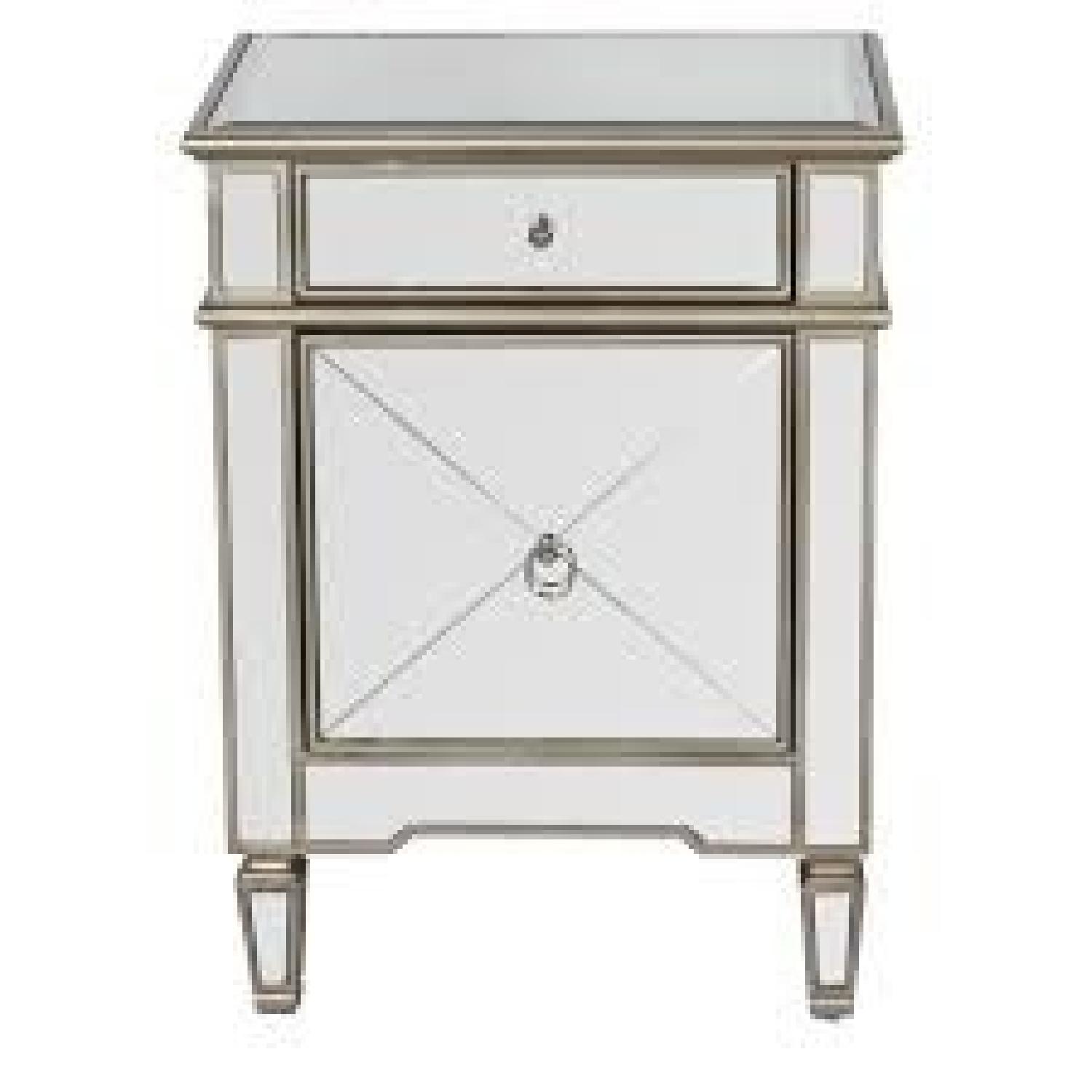 Restoration Hardware Mirrored Nightstand AptDeco
