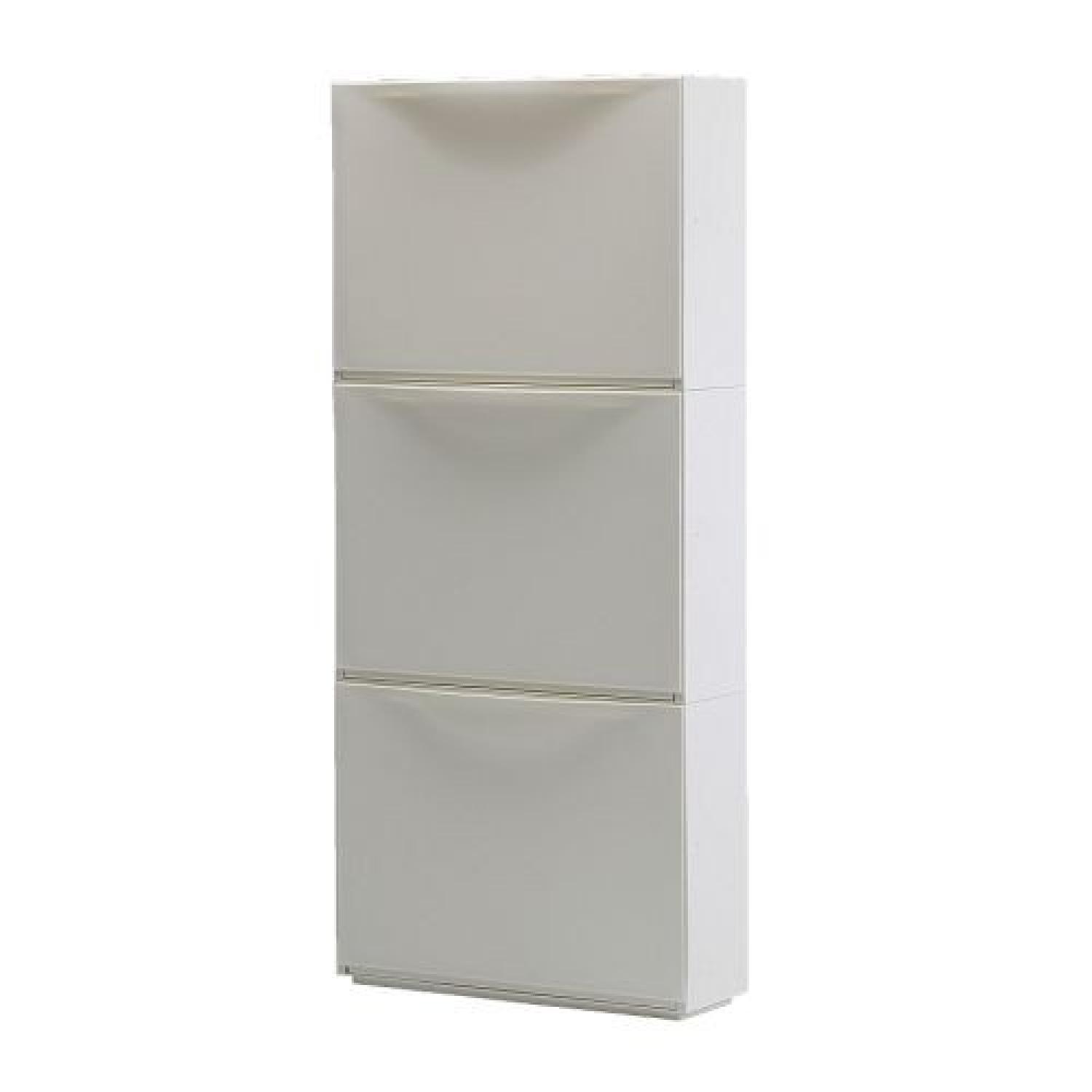 Ikea Trones Shoe/Storage Cabinet in White - image-1