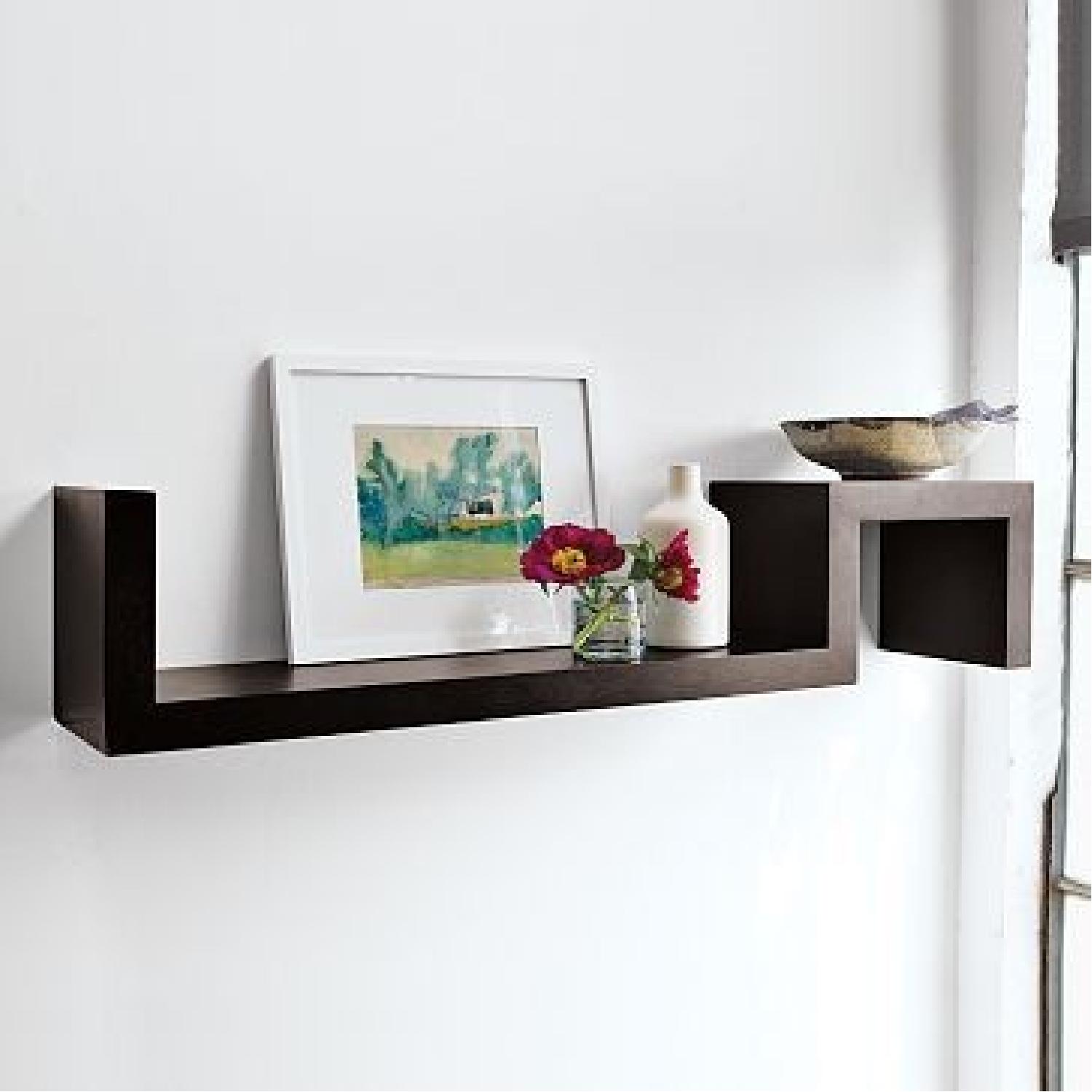 West Elm S Wall Shelf in Chocolate - image-1