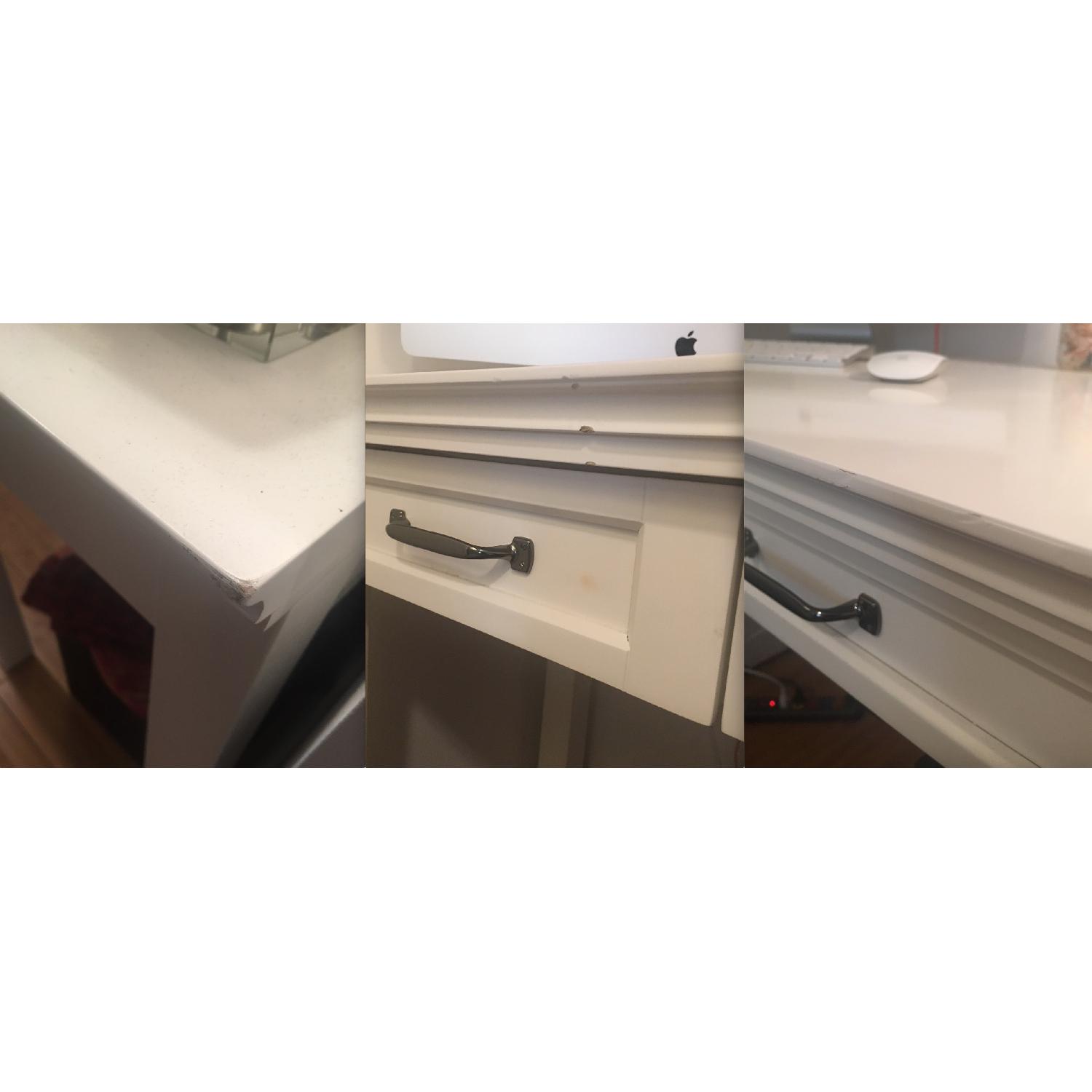 Pottery Barn Hampton Classic White Desk - image-2