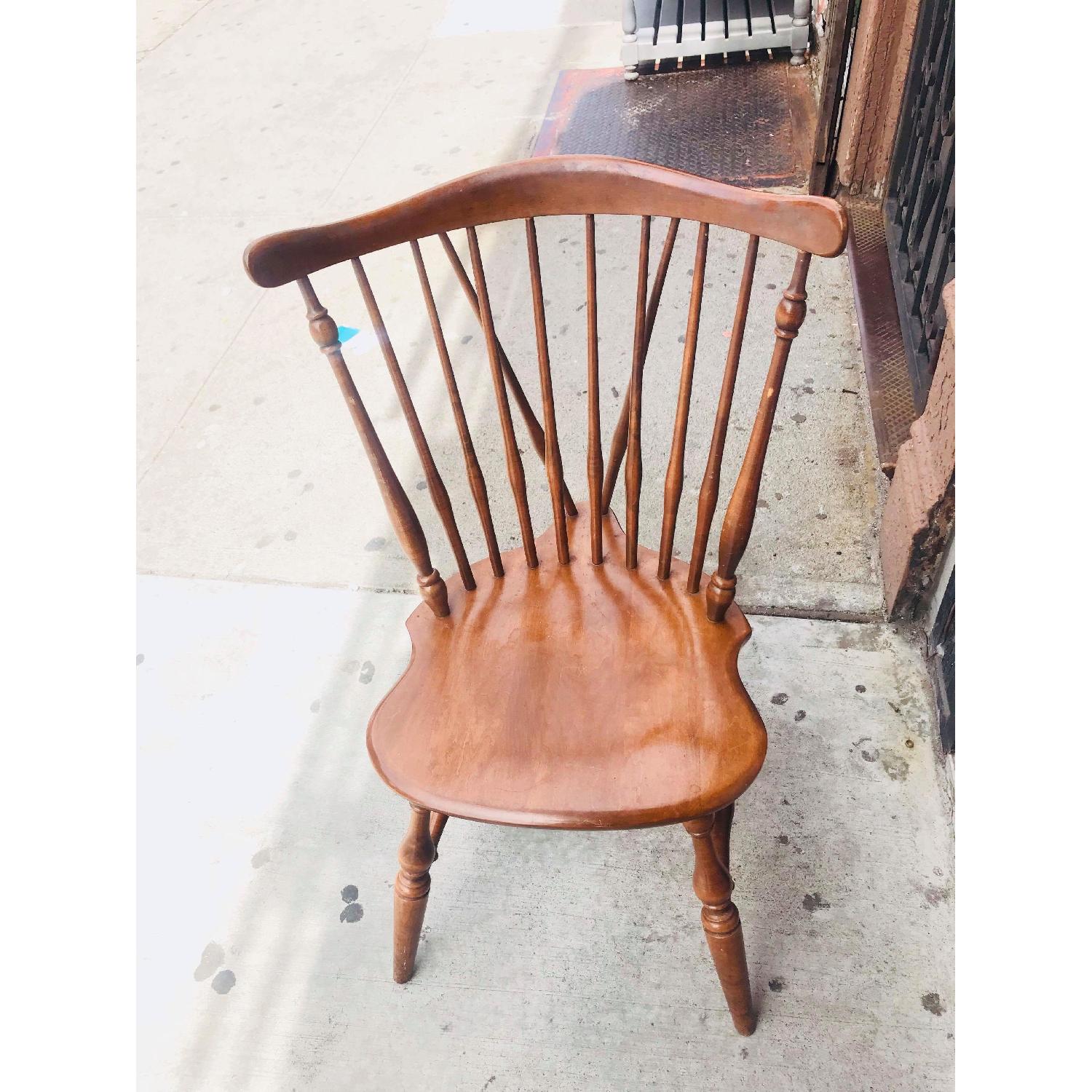 Ethan Allen Heirloom Maple Fiddleback Duxbury Side Chair - image-1