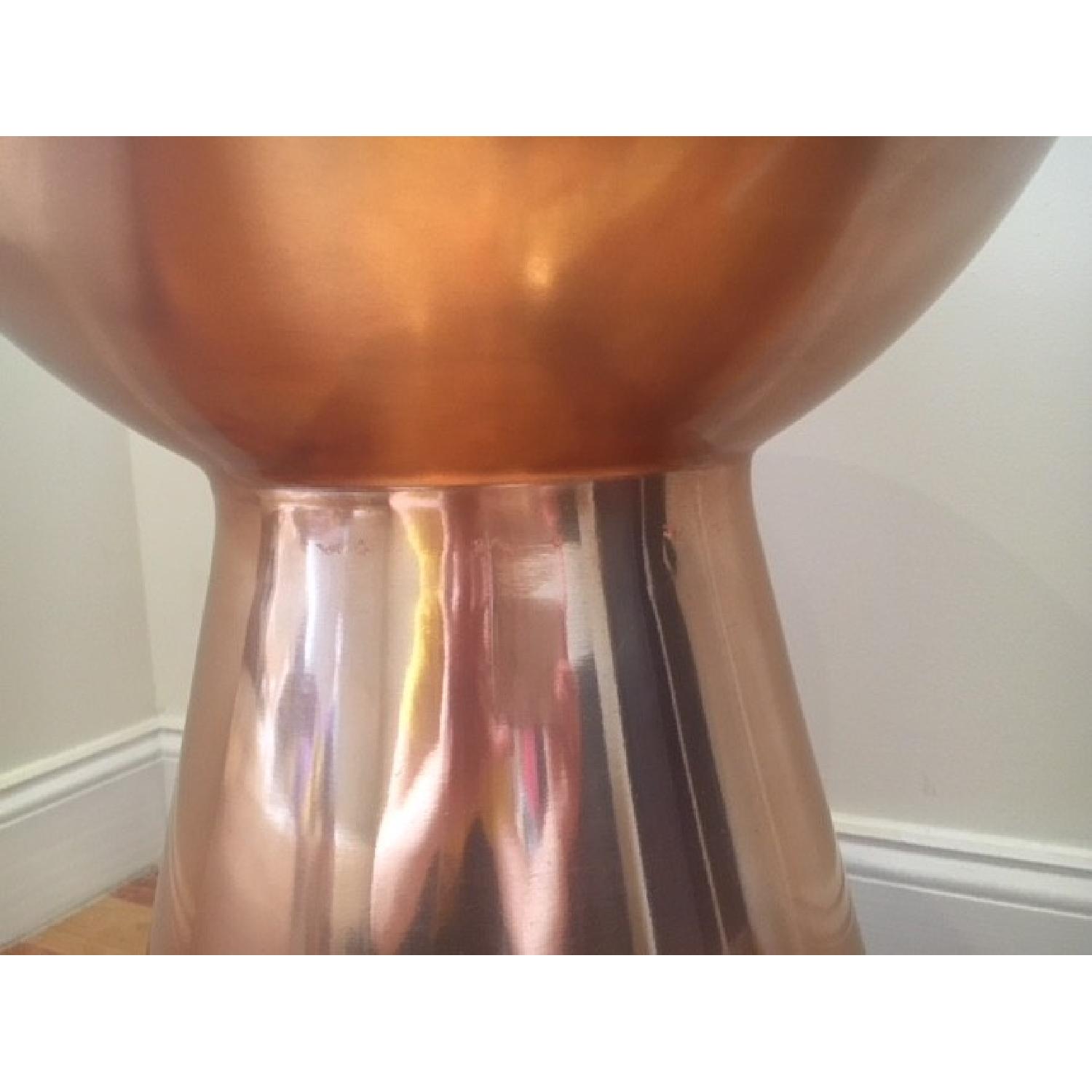 Target Rose Gold Round Drum Accent Side Table - image-5