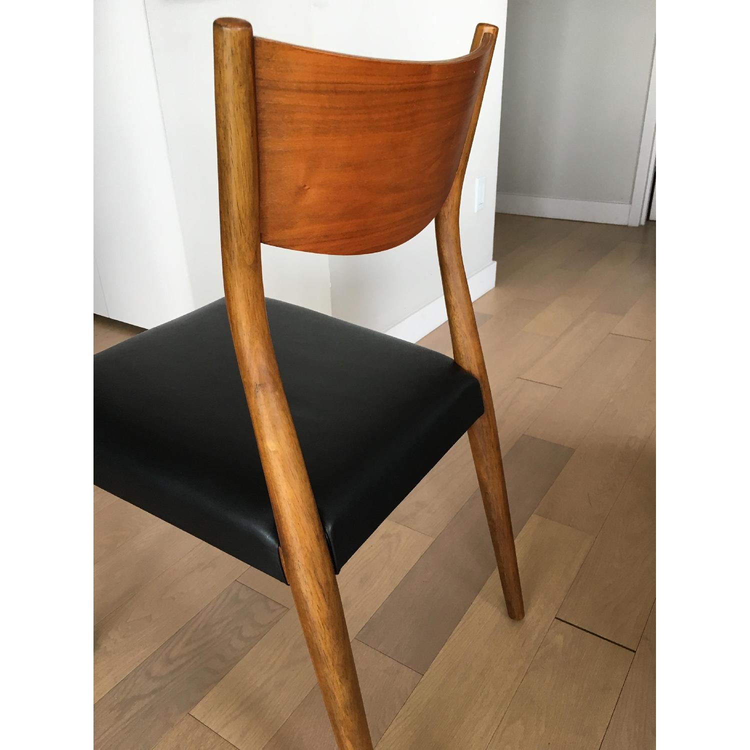 West Elm Tate Obsidian Leather Dining Chair - image-3