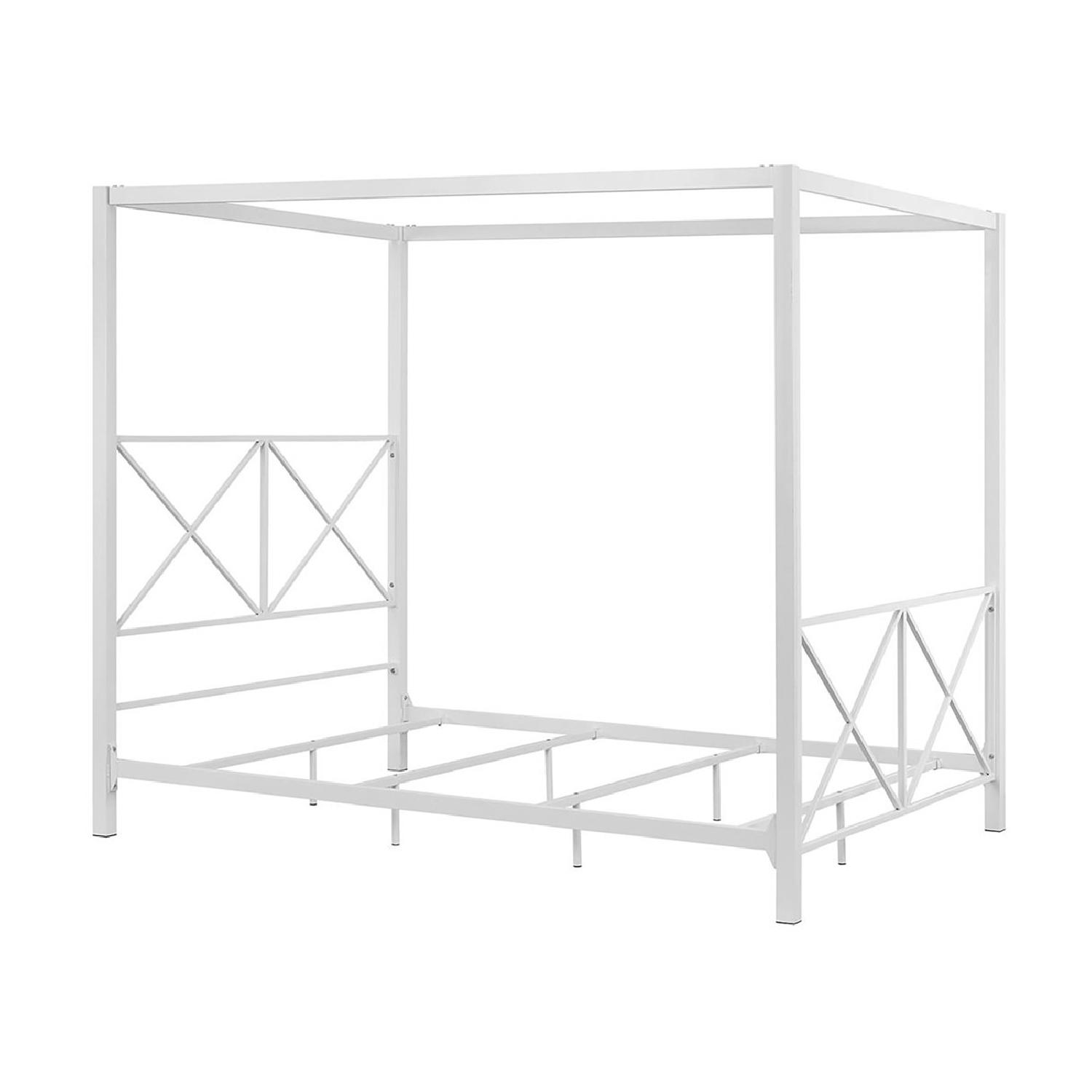 DHP Rosedale Metal Queen Size Canopy Bed - image-3