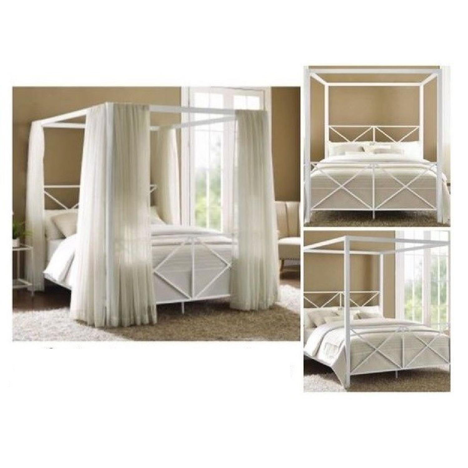 DHP Rosedale Metal Queen Size Canopy Bed - image-4