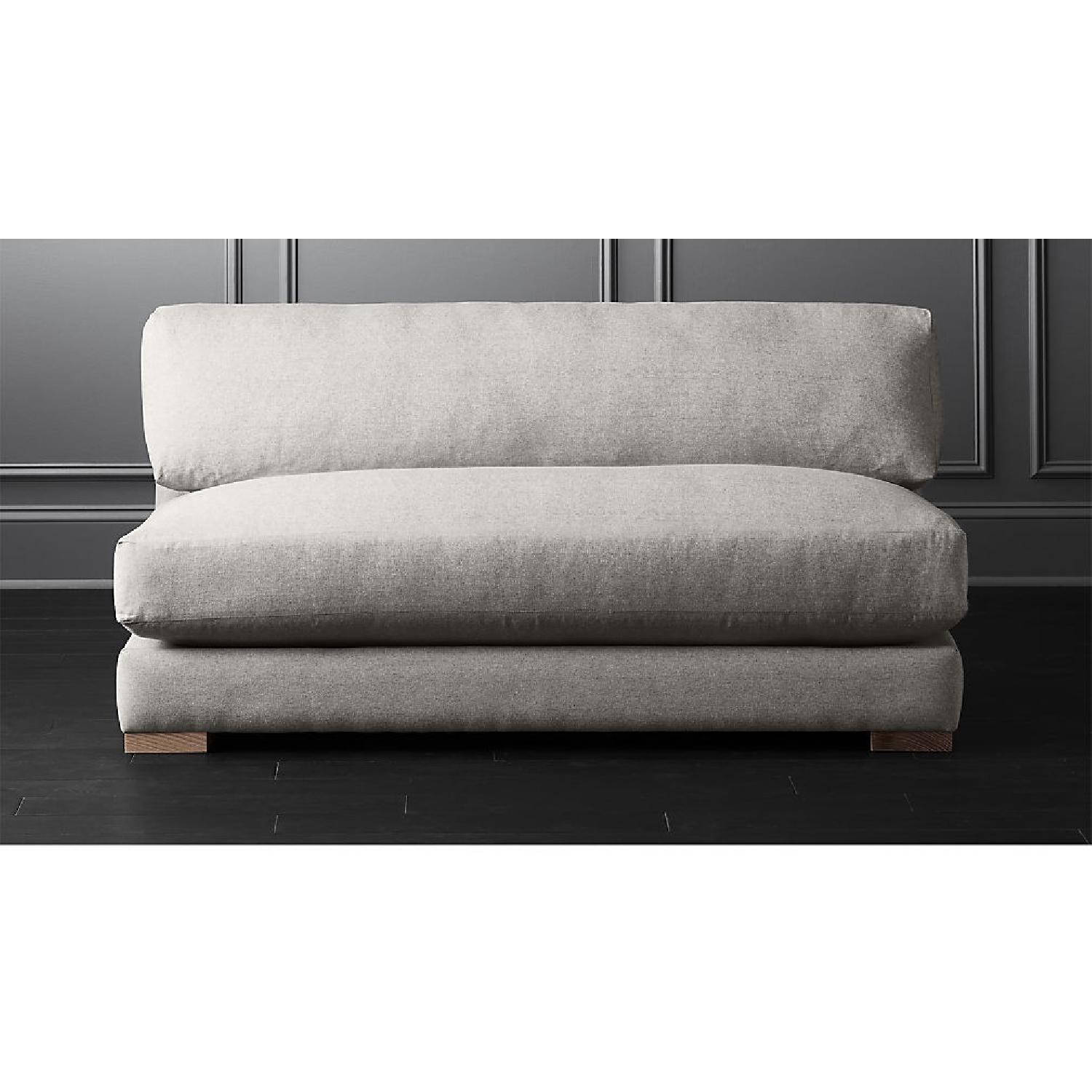 CB2 Piazza Sofa in Steel Gray AptDeco