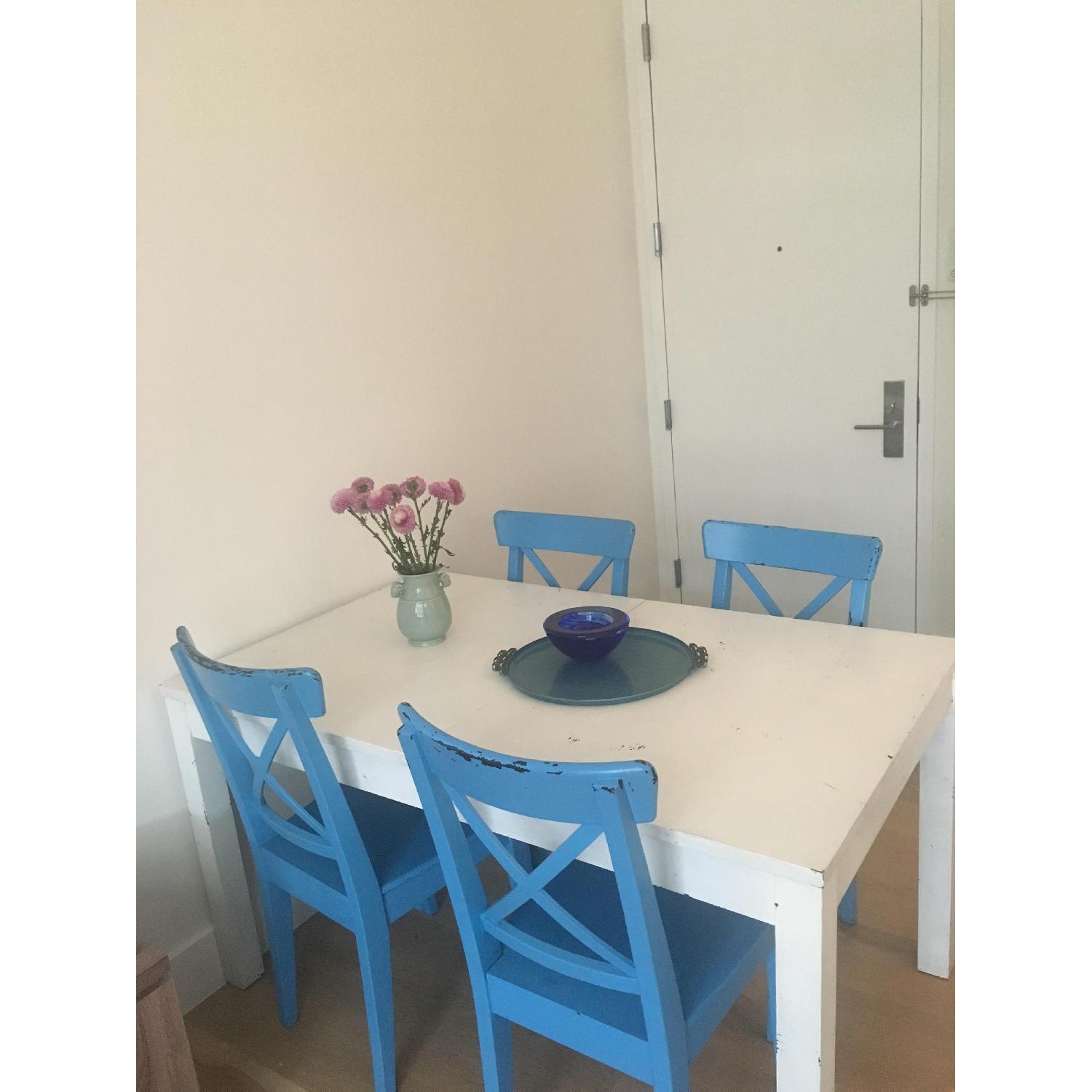 Ikea Bjursta White Extendable Dining Table - image-1