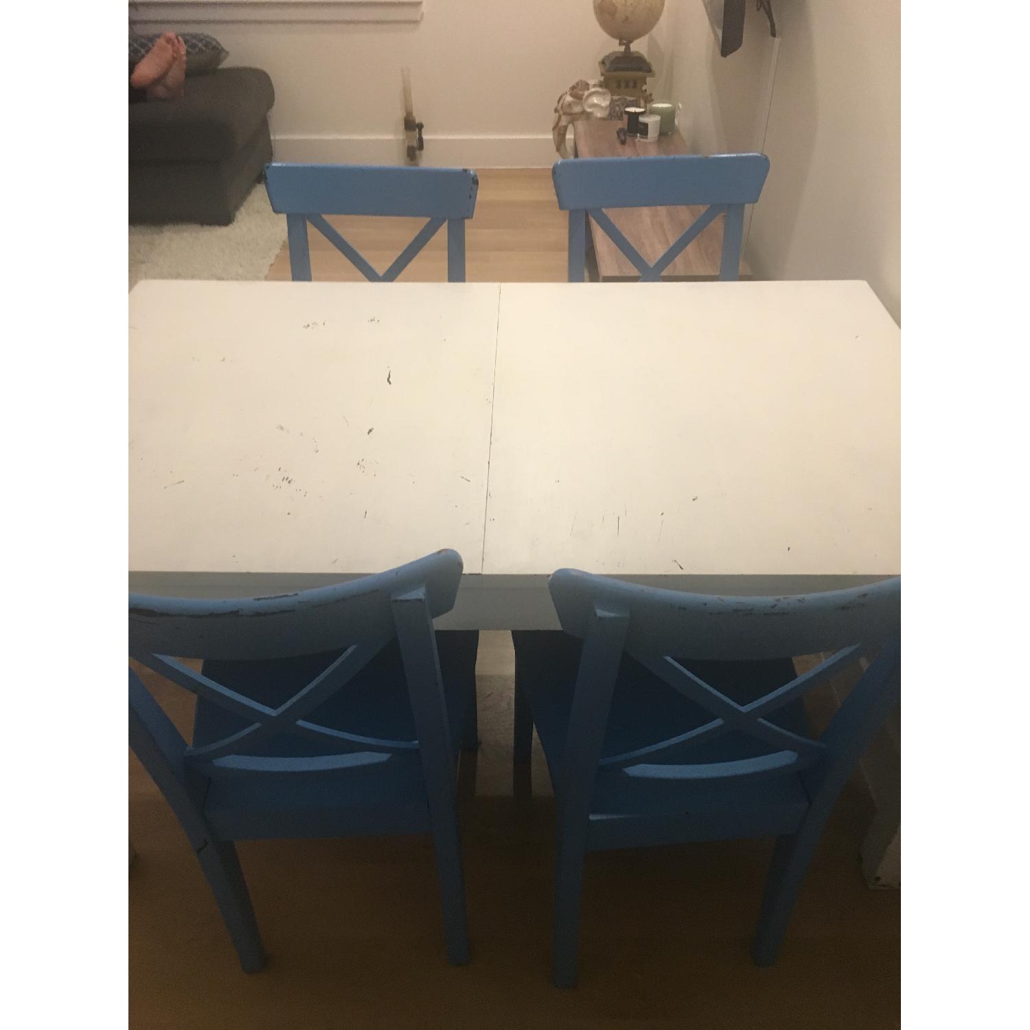 Ikea Bjursta White Extendable Dining Table - image-3