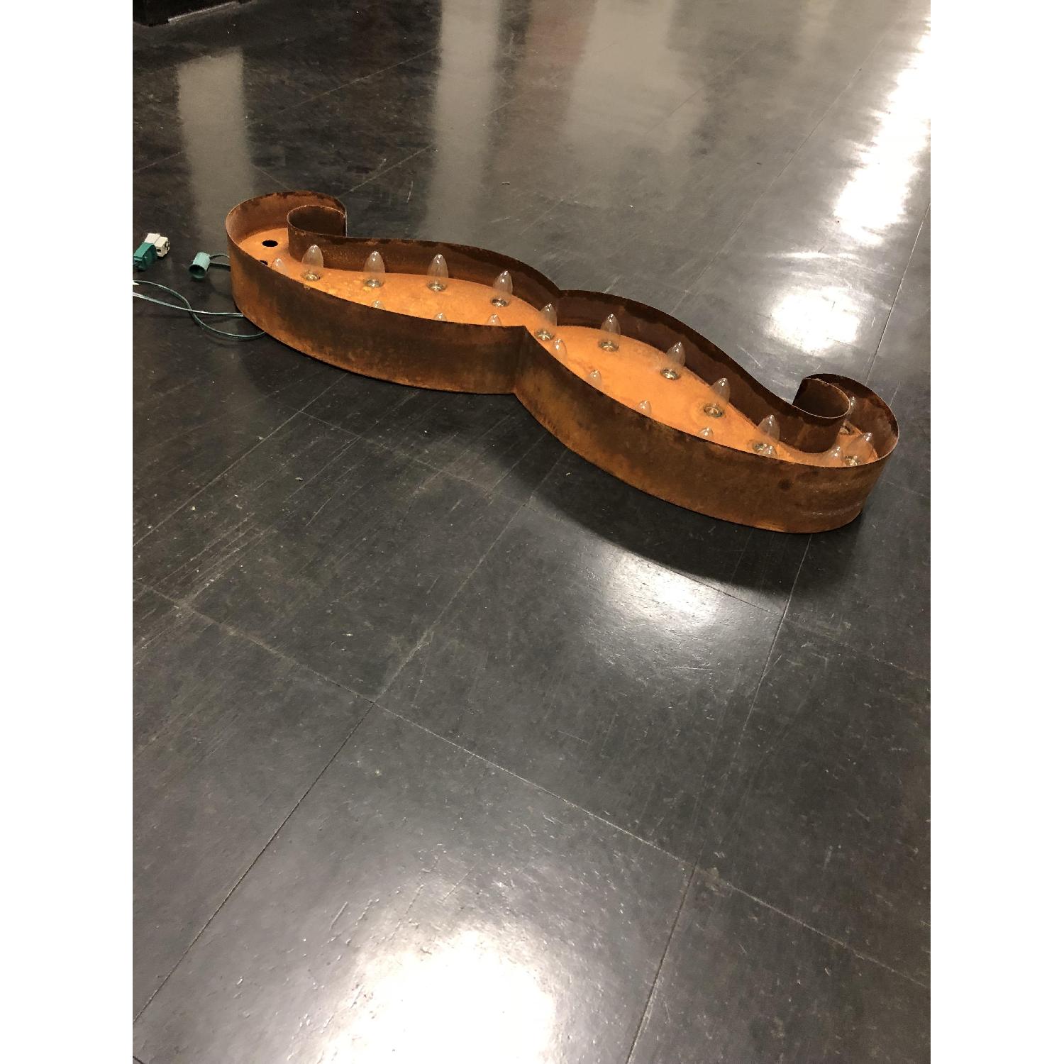 Vintage Marquee Mustache Sign w/ Lights - image-4