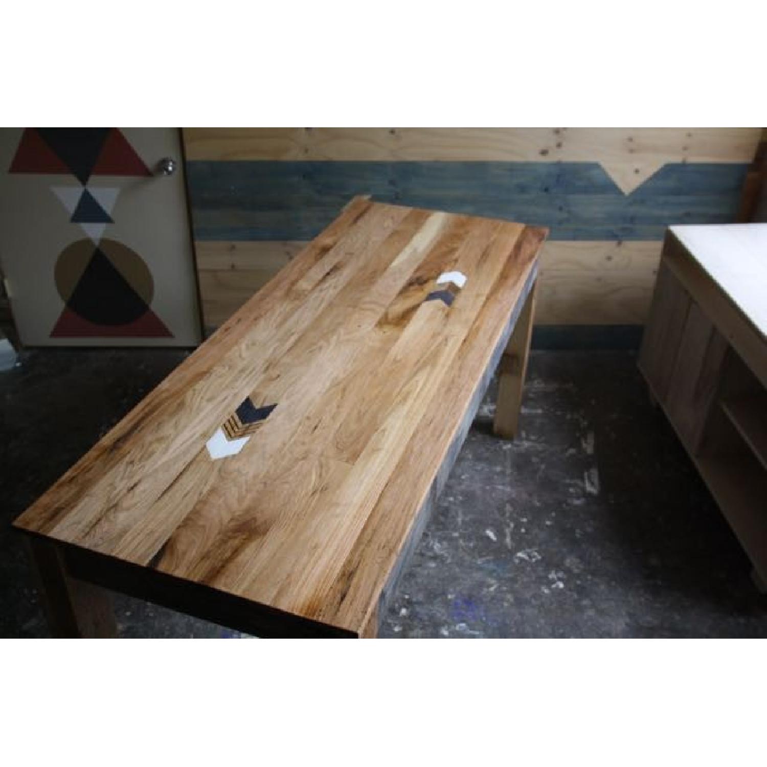 Reclaimed Wood Handmade Counter Height Table/Kitchen Island AptDeco