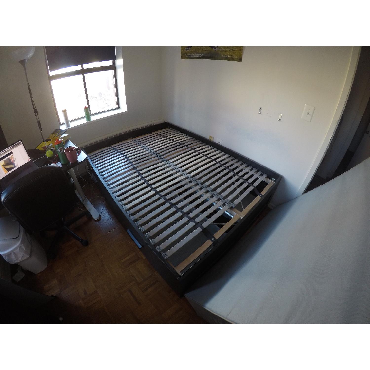 Ikea Brimnes Full Size Storage Bed w/ 4 Drawers AptDeco