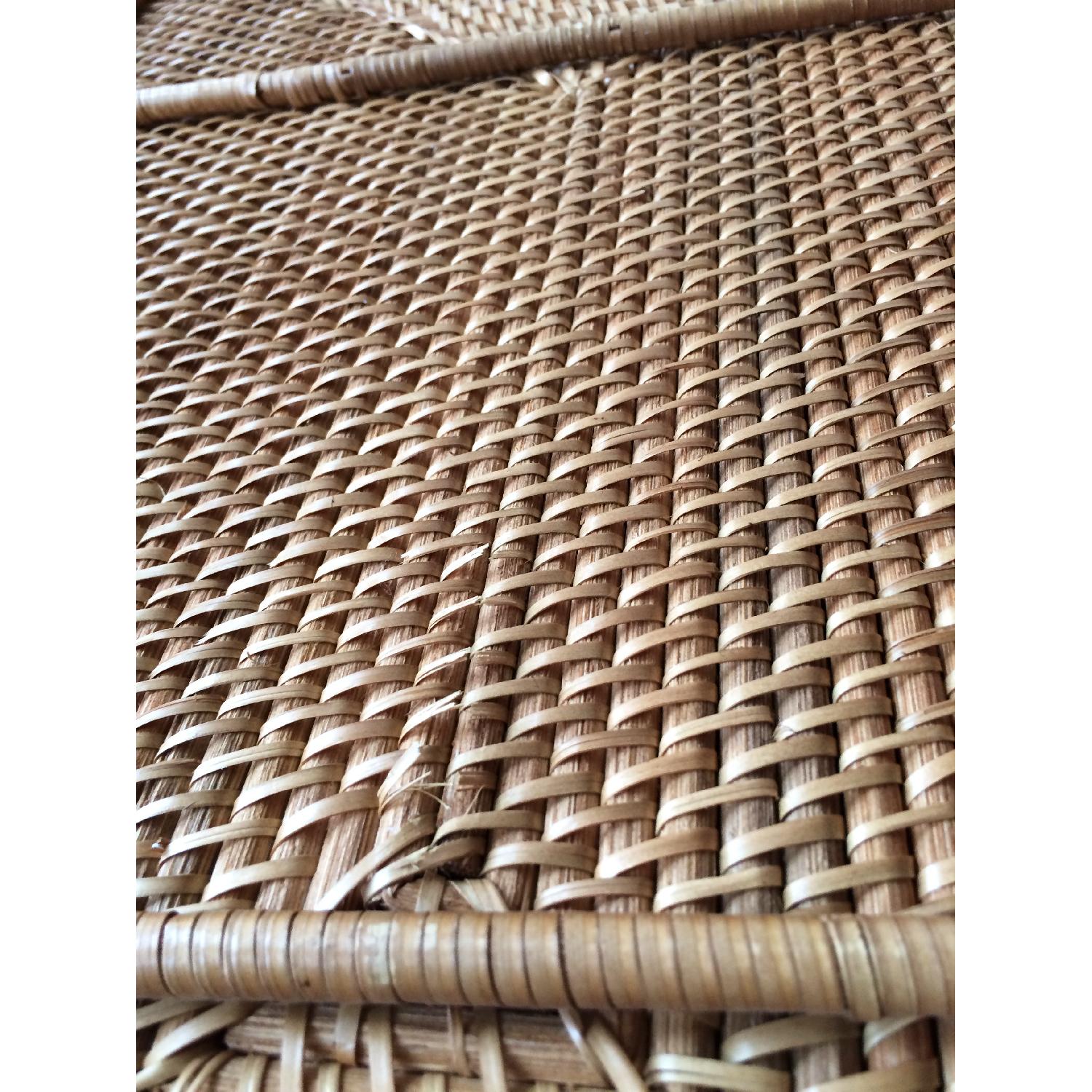 West Elm Large Rattan Tray w/ Handles - image-5