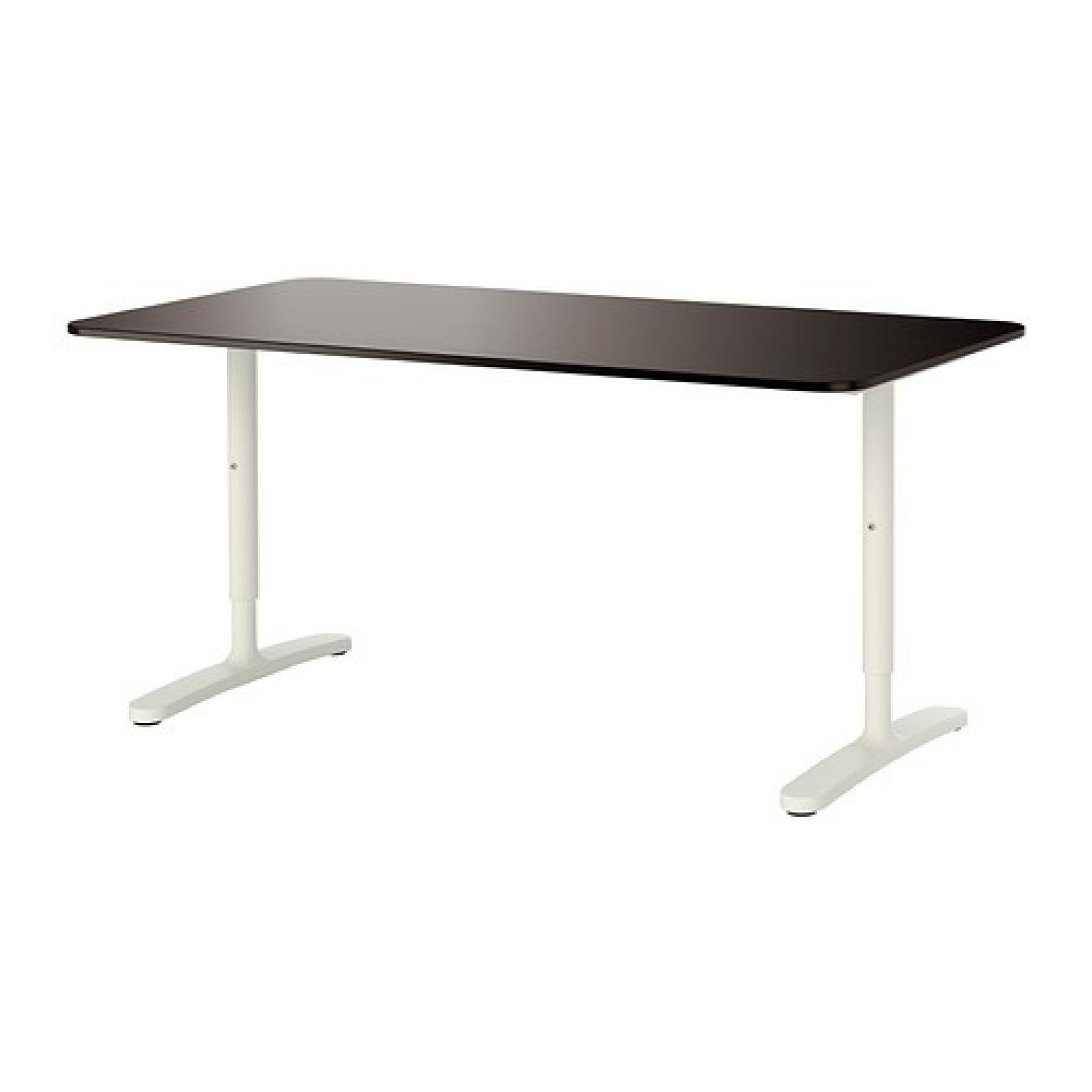 Ikea Bekant Large Black Desk AptDeco