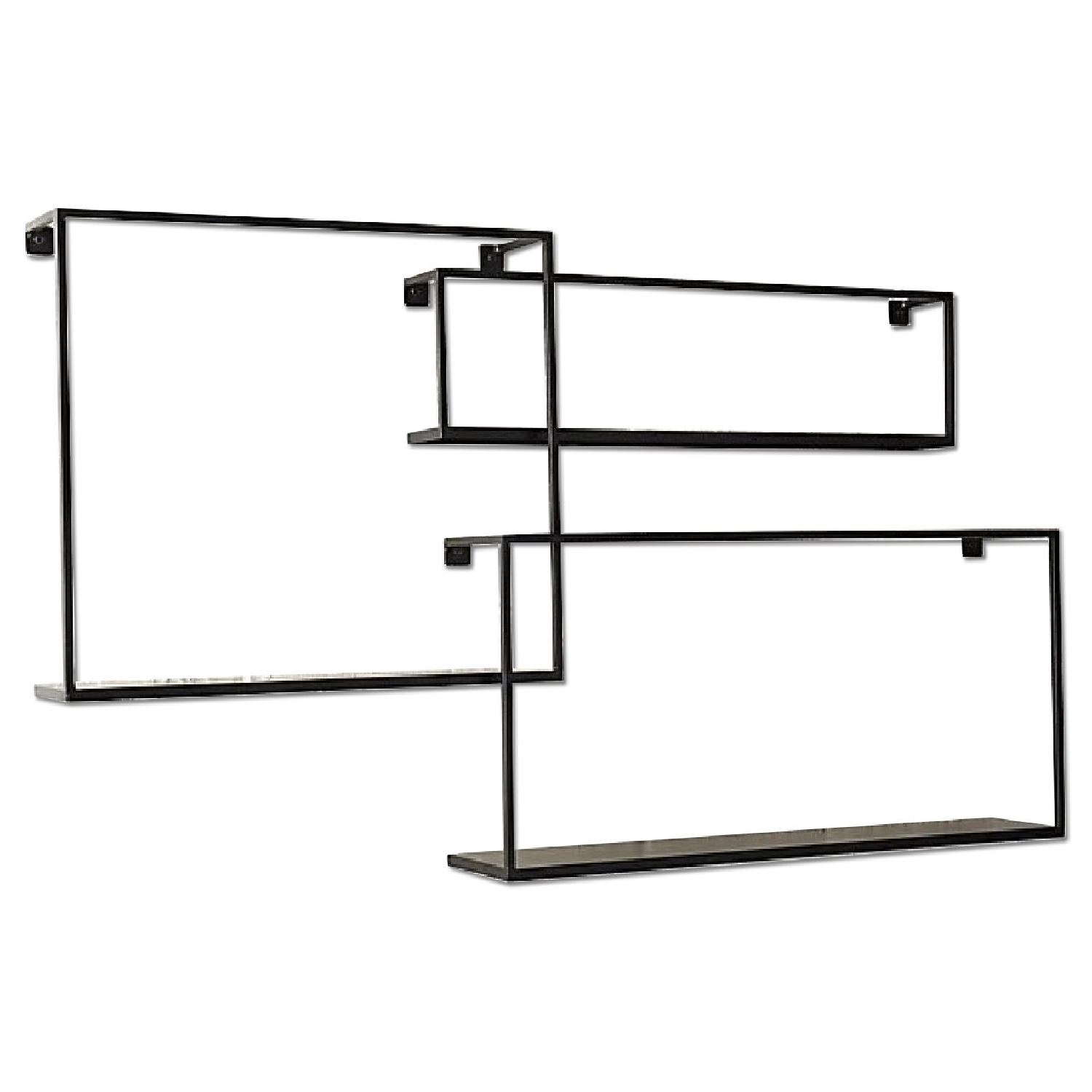 CB2 3Piece Floating Bookshelves AptDeco