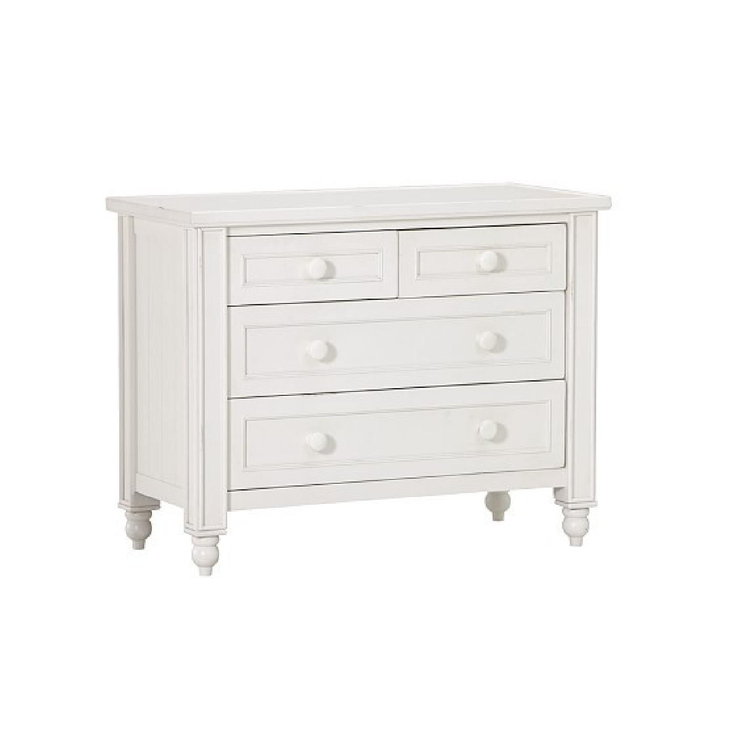 Pottery Barn Thomas White Wood Dresser AptDeco