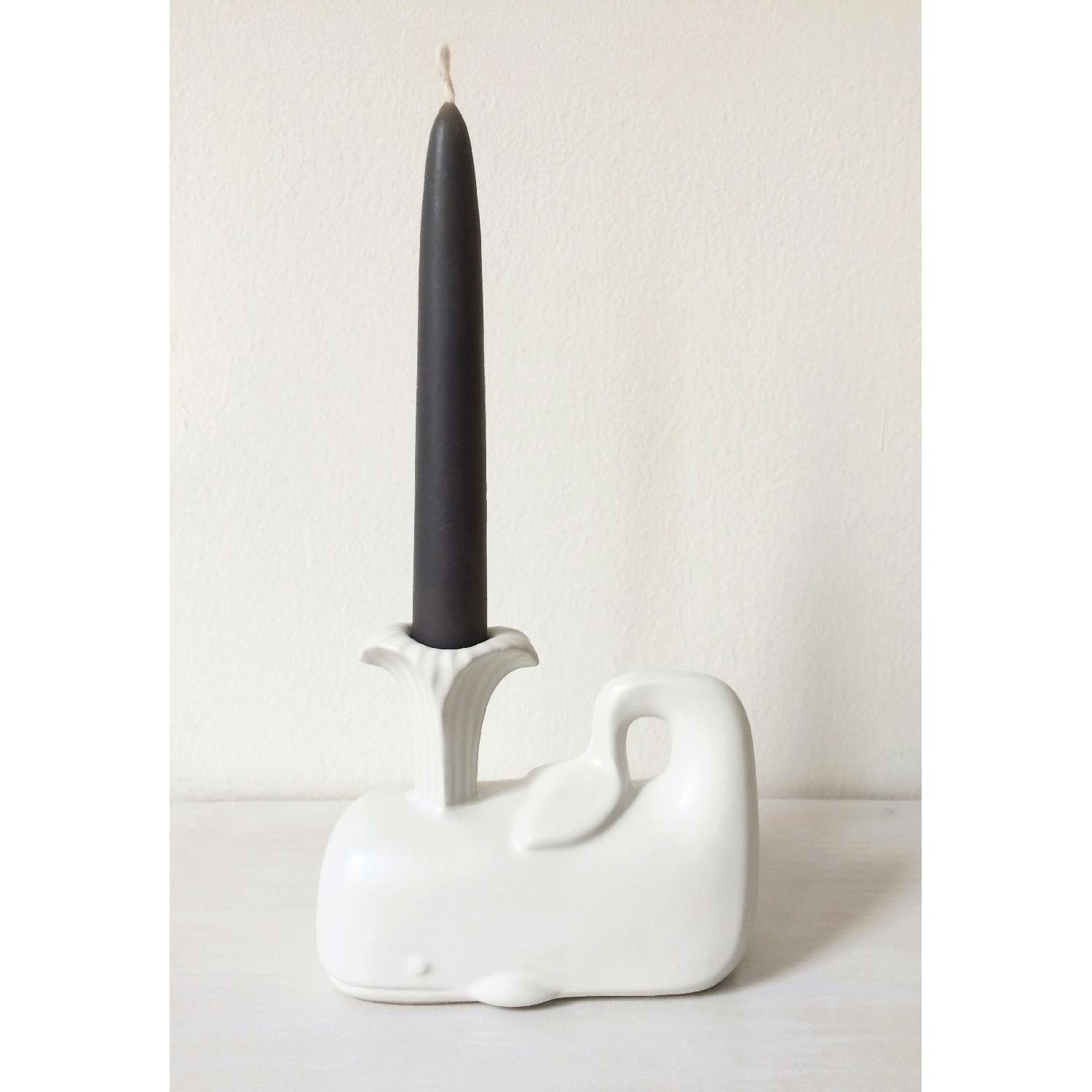 Jonathan Adler Ceramic Whale Candleholder - image-1