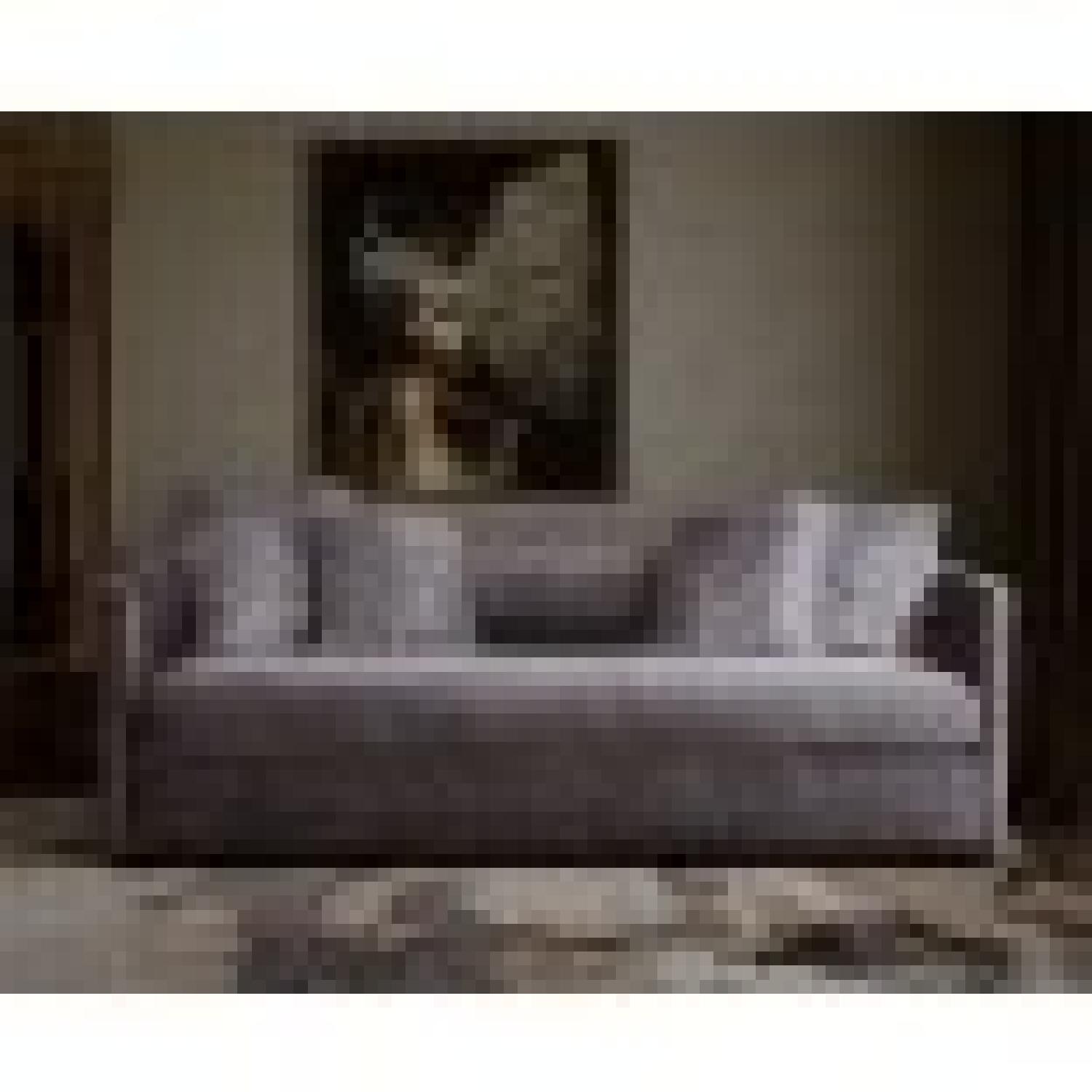 TOV Furniture Kennedy Grey Velvet Sofa AptDeco