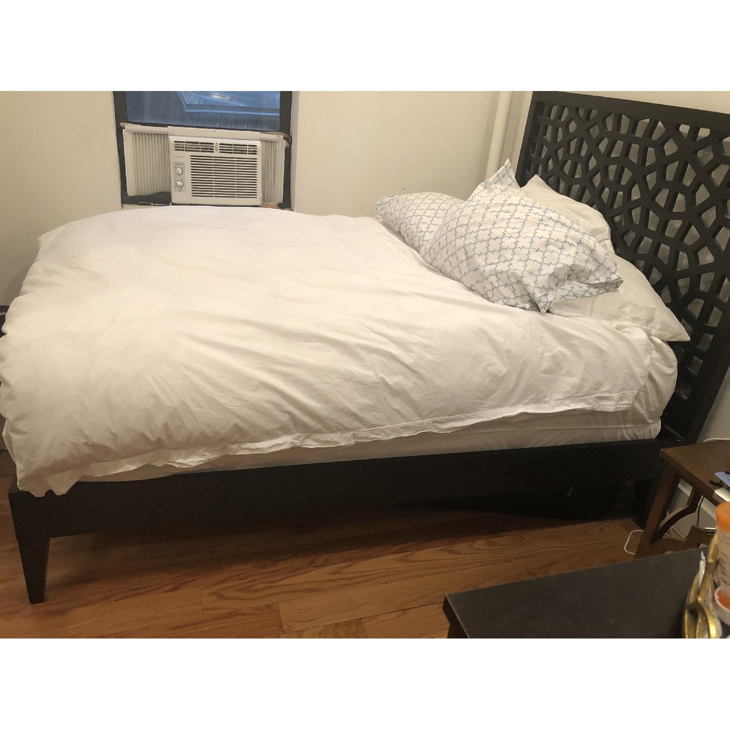 West Elm Narrow Leg Bed w/ Morocco Headboard - image-2