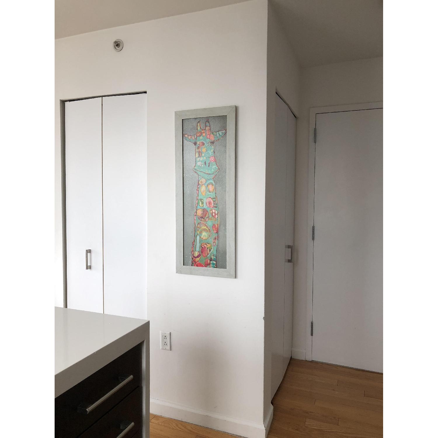 Bed Bath & Beyond Colorful Giraffe Framed Art - image-2