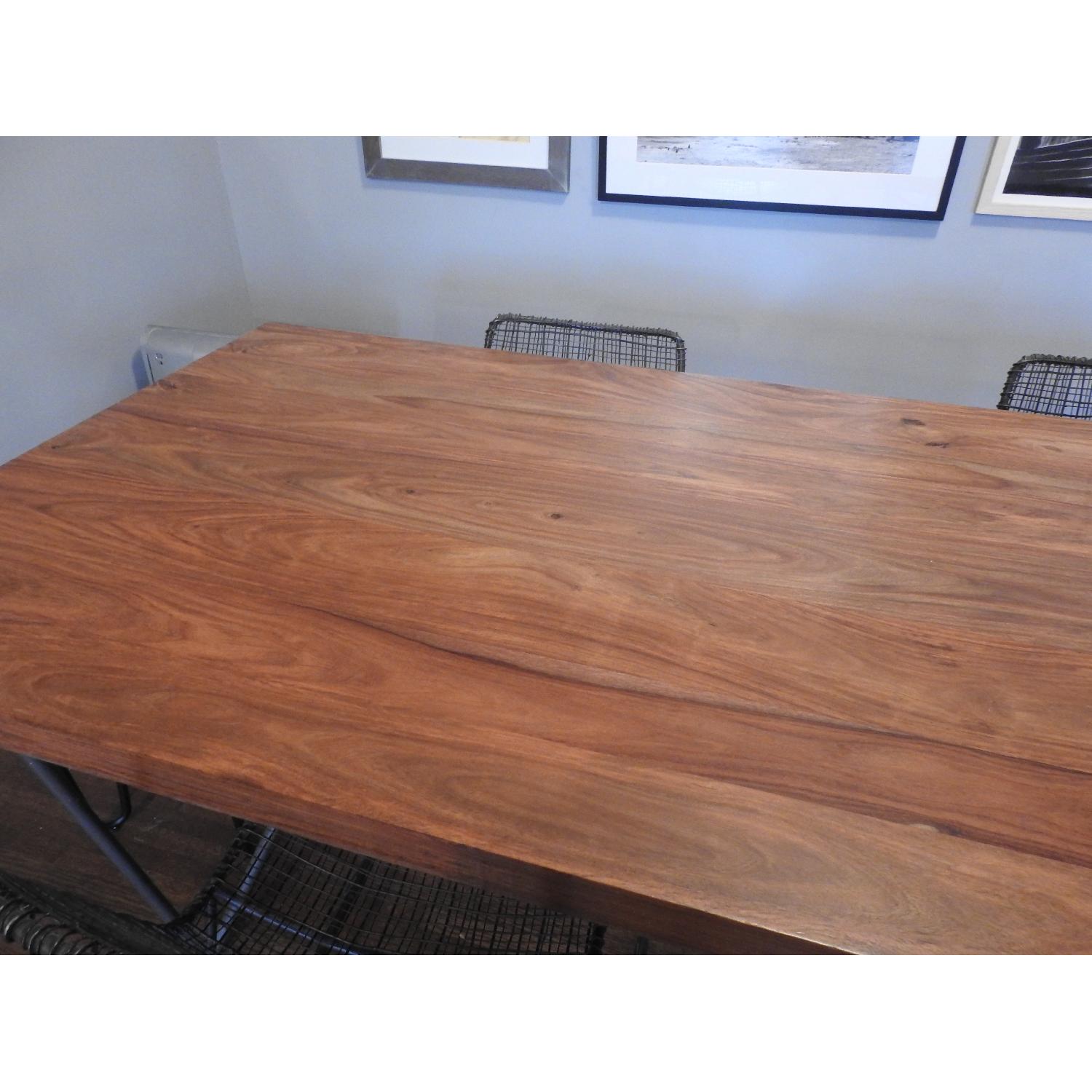 CB2 Dylan Dining Table w/ 4 CB2 Reed Chairs - image-2