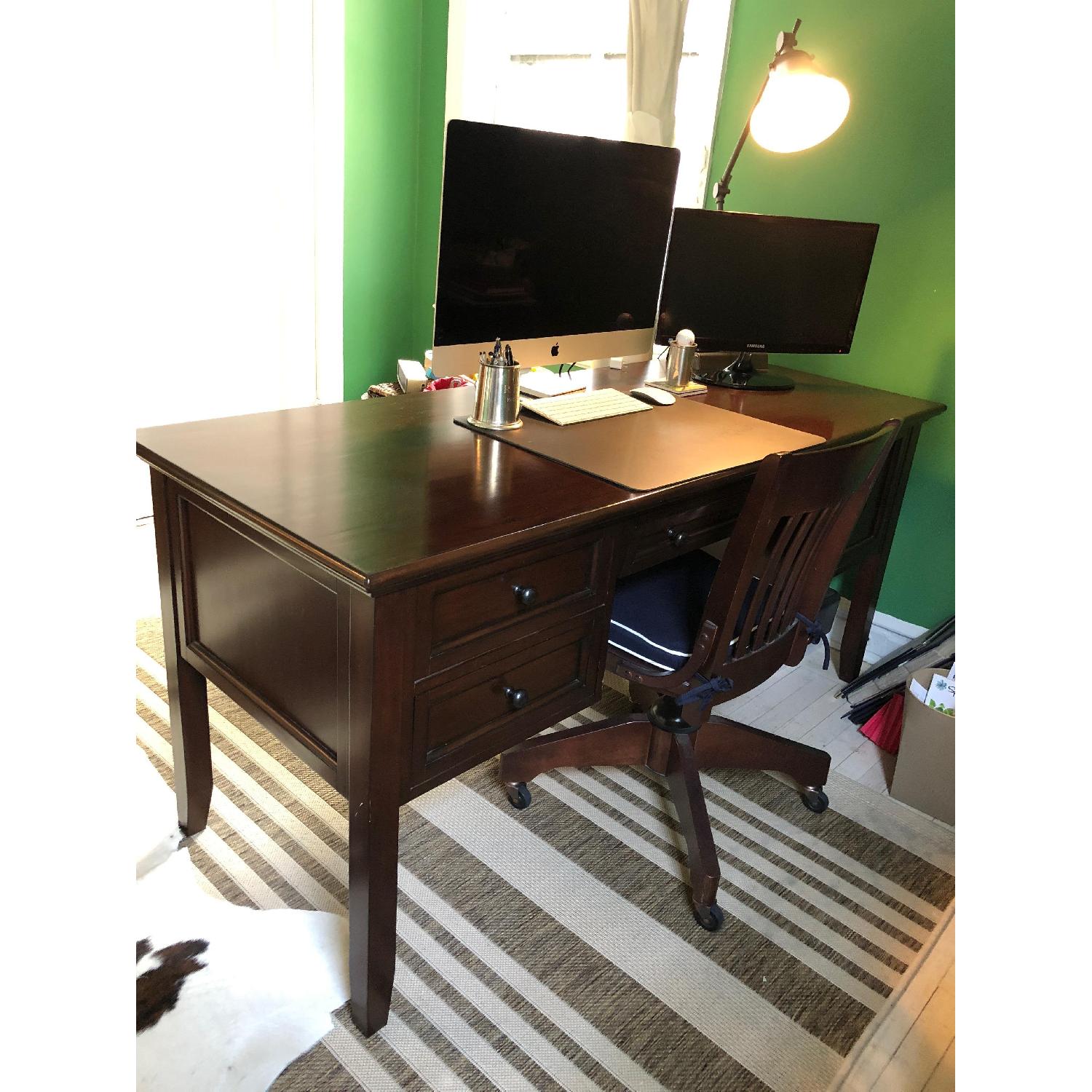 Pottery Barn Desk & Matching Chair - image-1