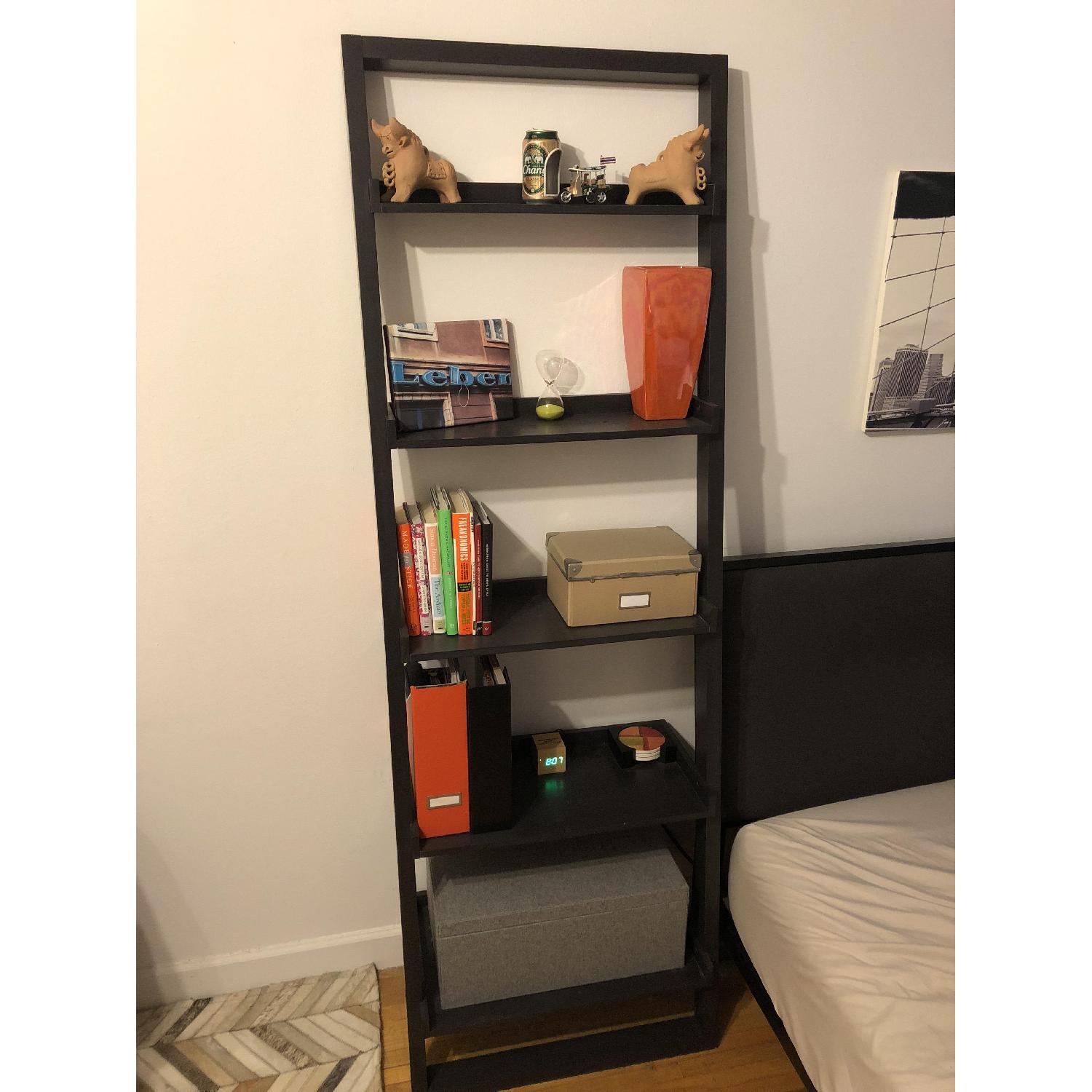 Crate & Barrel Sloane Leaning Bookcase - image-1