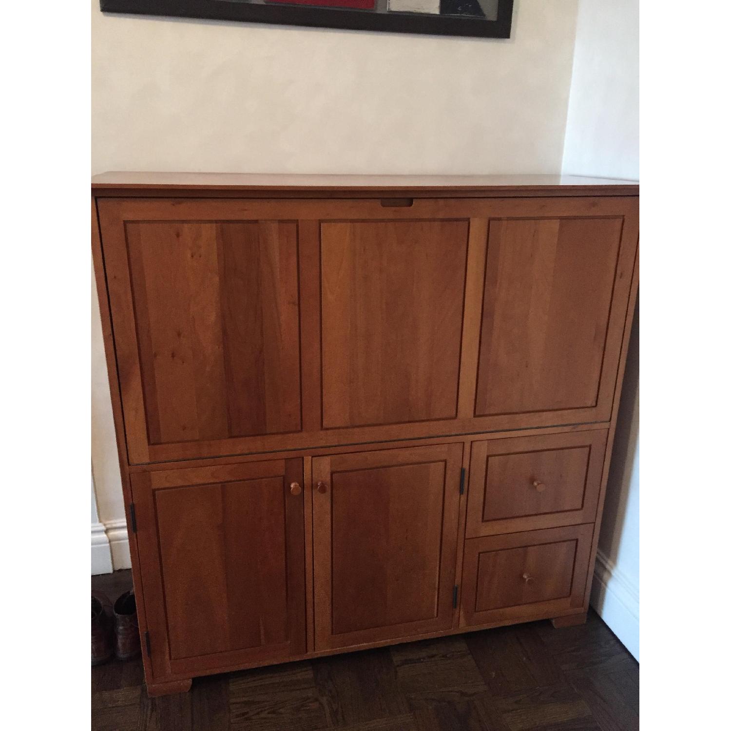 Copeland Furniture Computer Armoire/Hideaway Desk - image-1