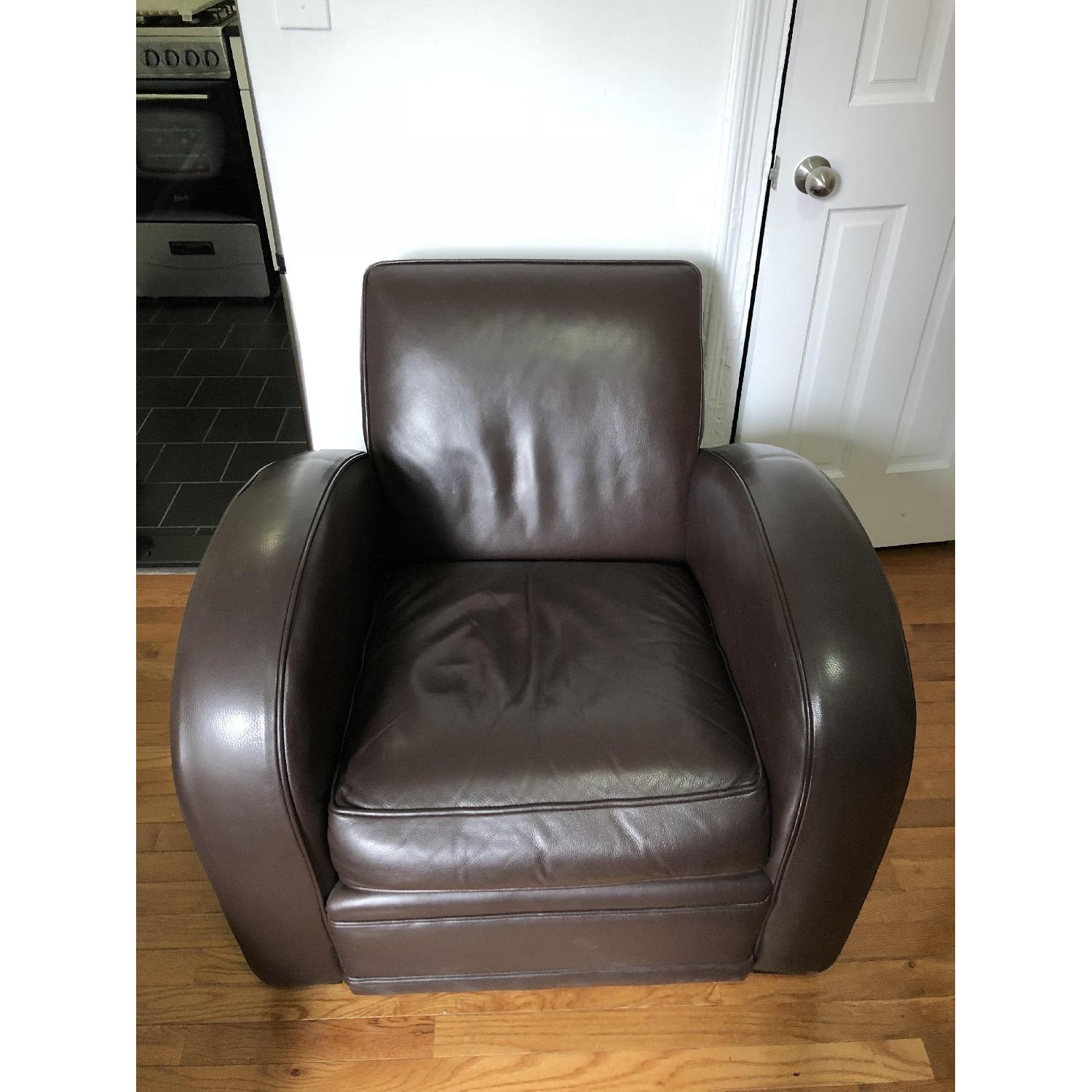 Room & Board Leather Roadster Chair - image-3