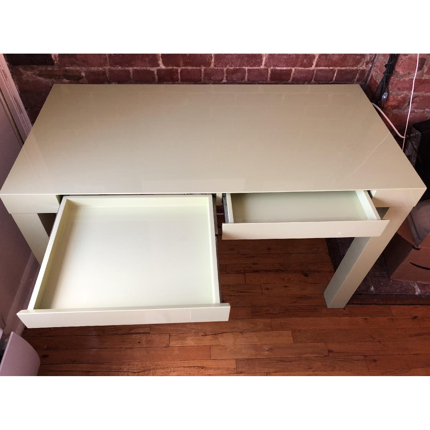 West Elm Parsons Desk in Green - image-4