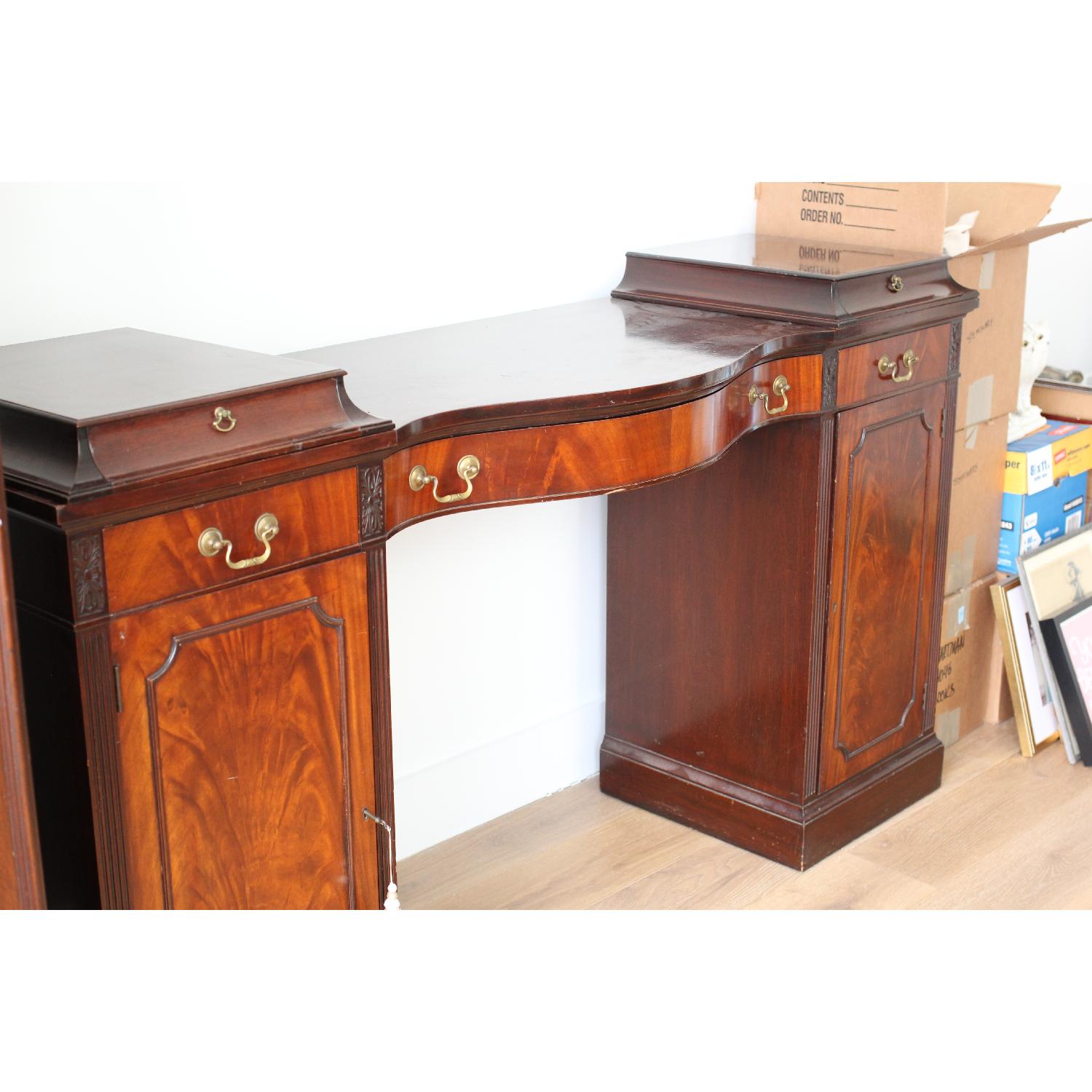 Antique Wood Credenza - image-2