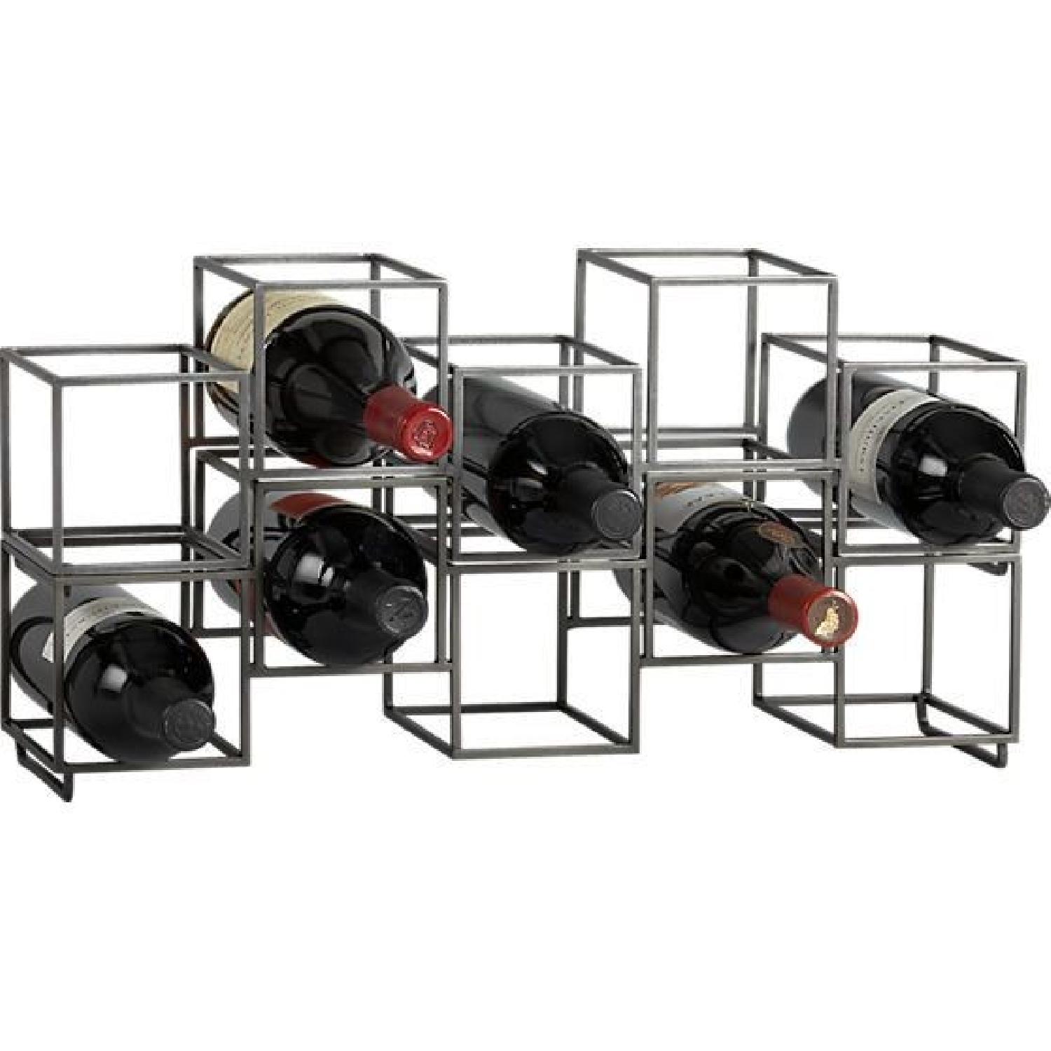 CB2 Metal Wine Rack AptDeco