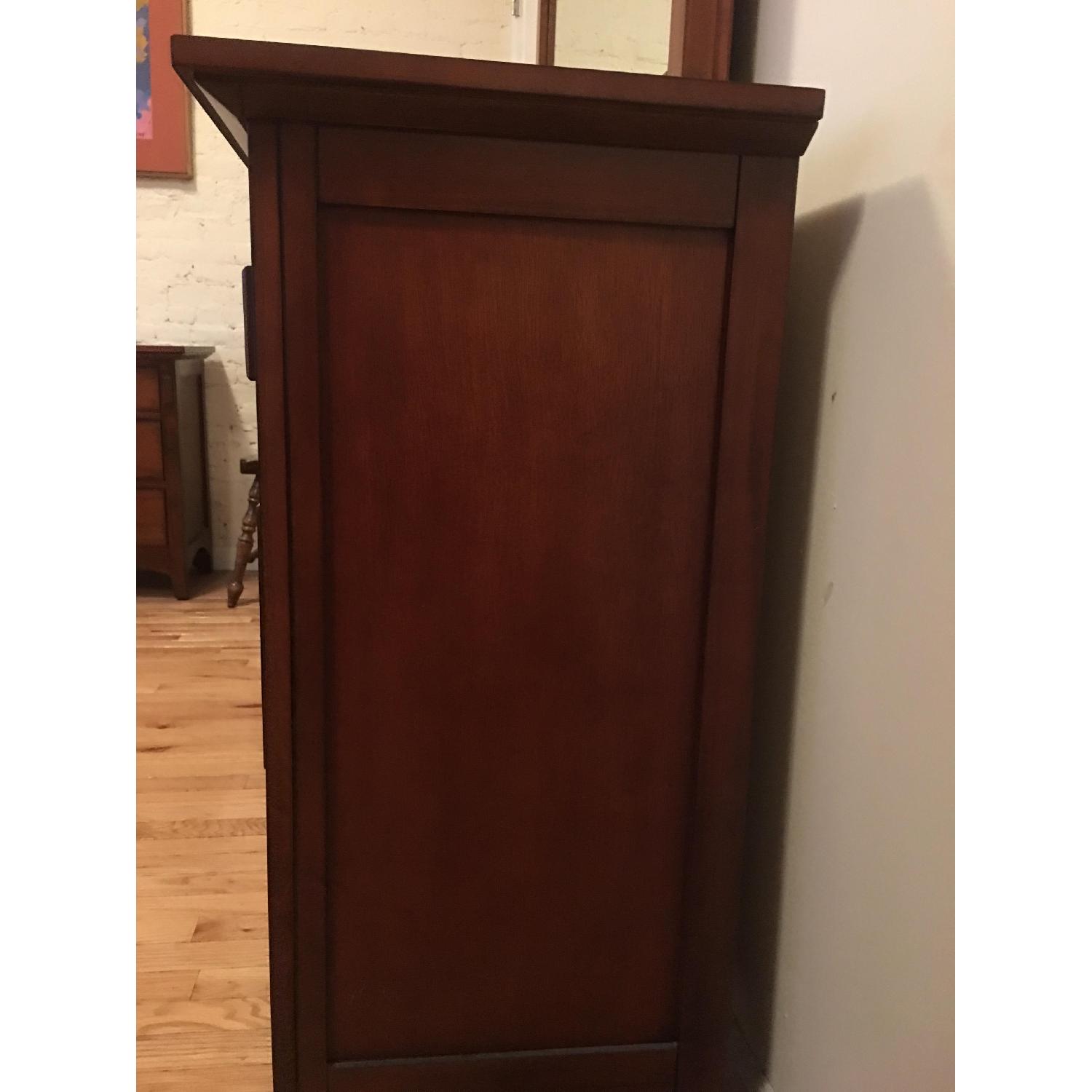 Bob's Dark Maple Wood Mission Oak Dresser w/ Mirror - image-3