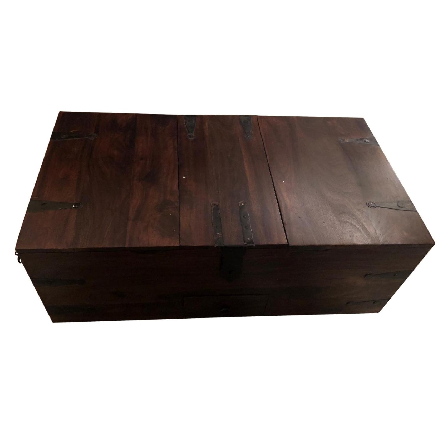 Wooden Trunk/Coffee Table - image-0