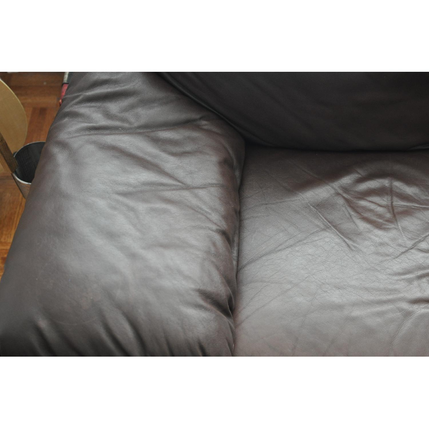 Natuzzi Italsofa Leather Sofa - image-3