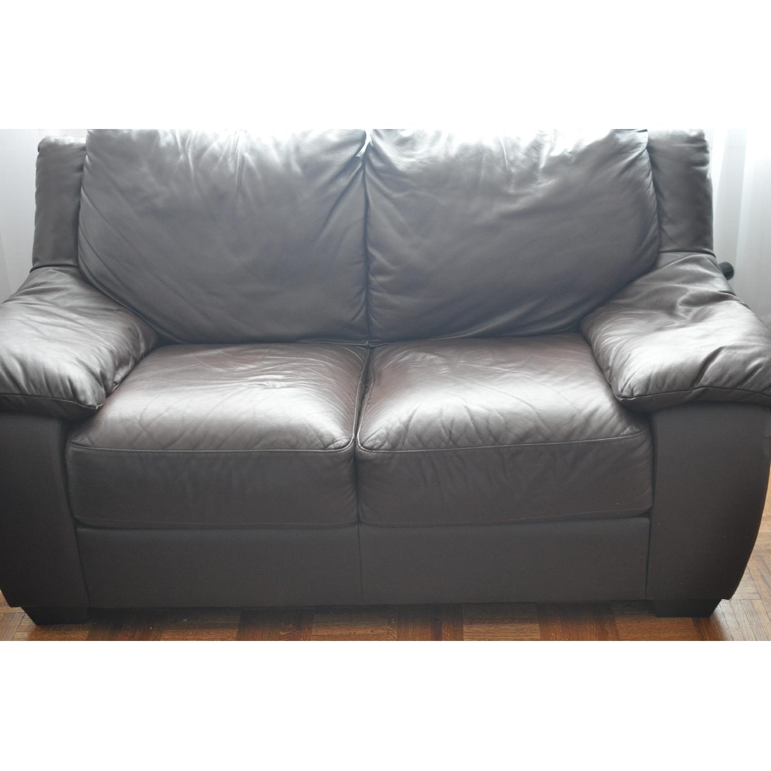 Natuzzi Italsofa Leather Sofa - image-5